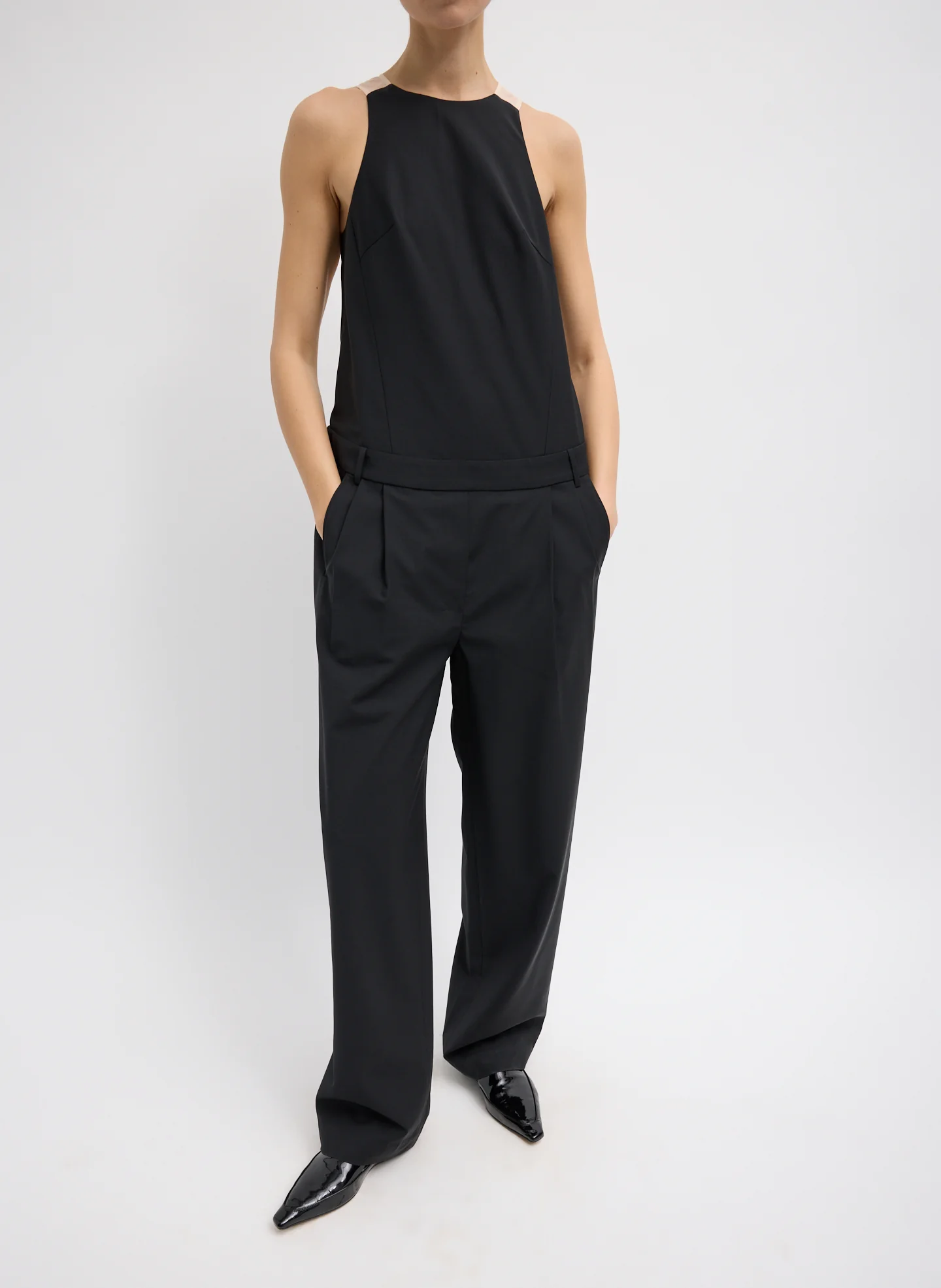 Recycled Tropical Wool Jumpsuit