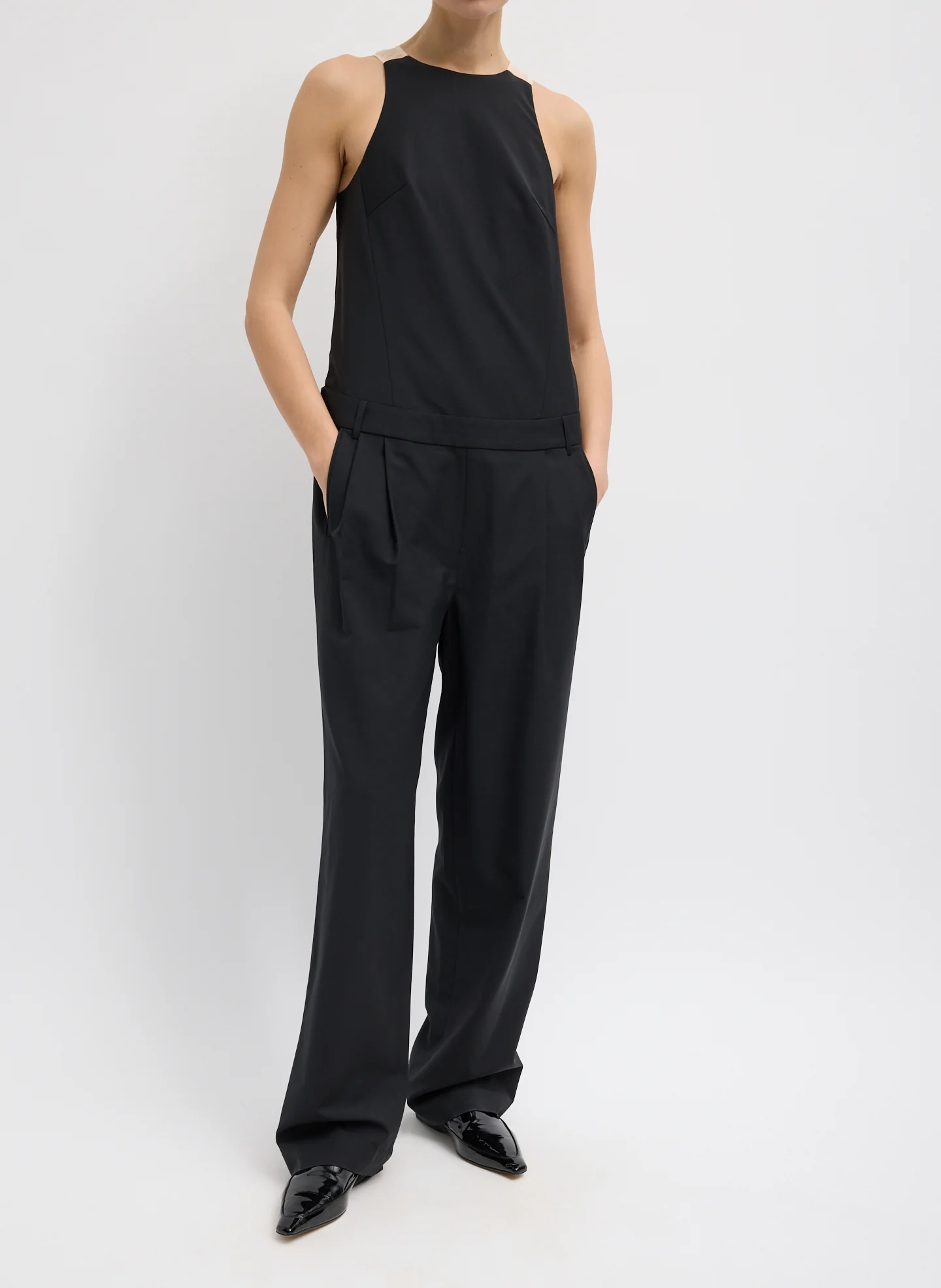 Recycled Tropical Wool Jumpsuit - Image 2