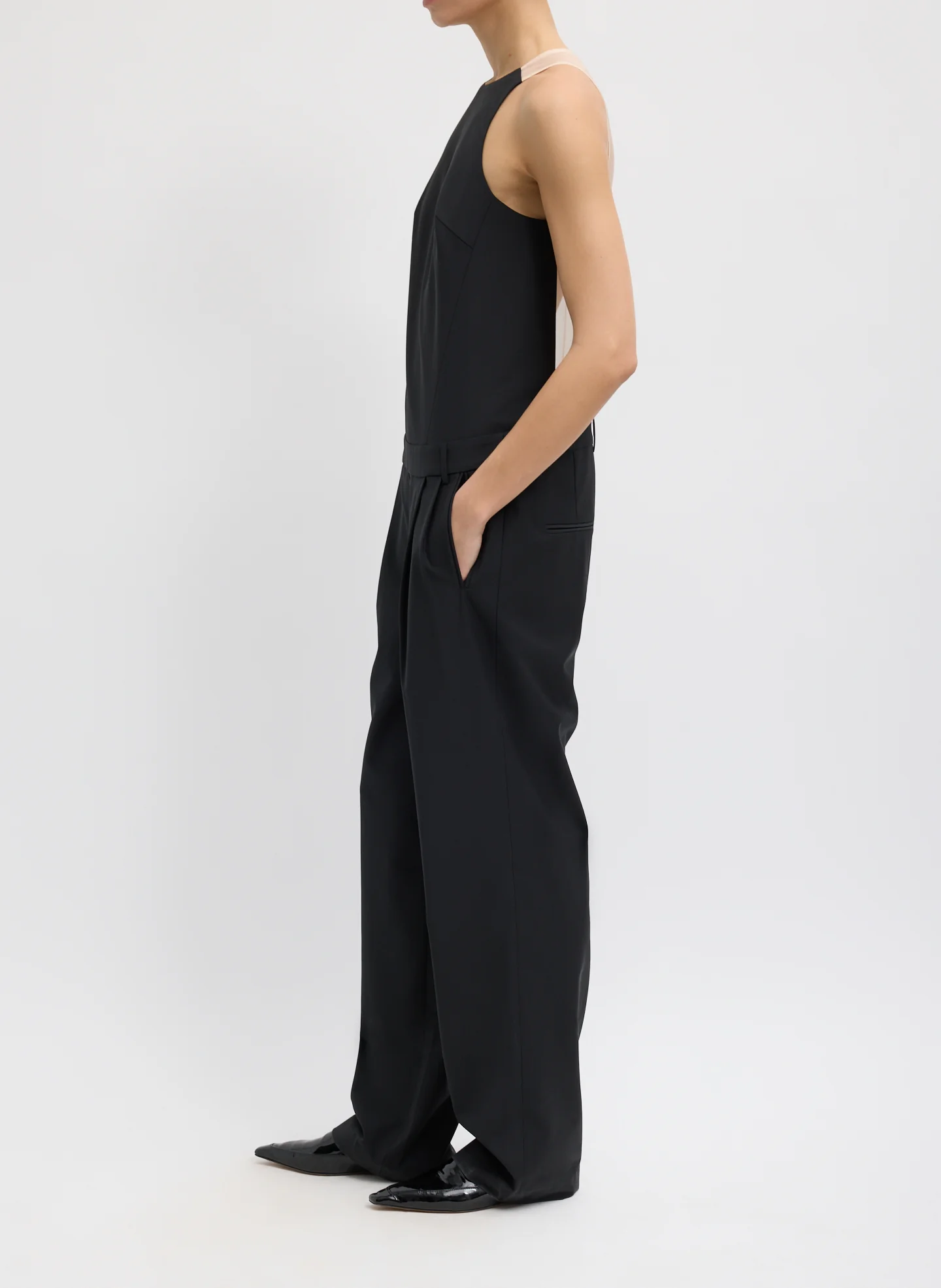 Recycled Tropical Wool Jumpsuit - Image 3