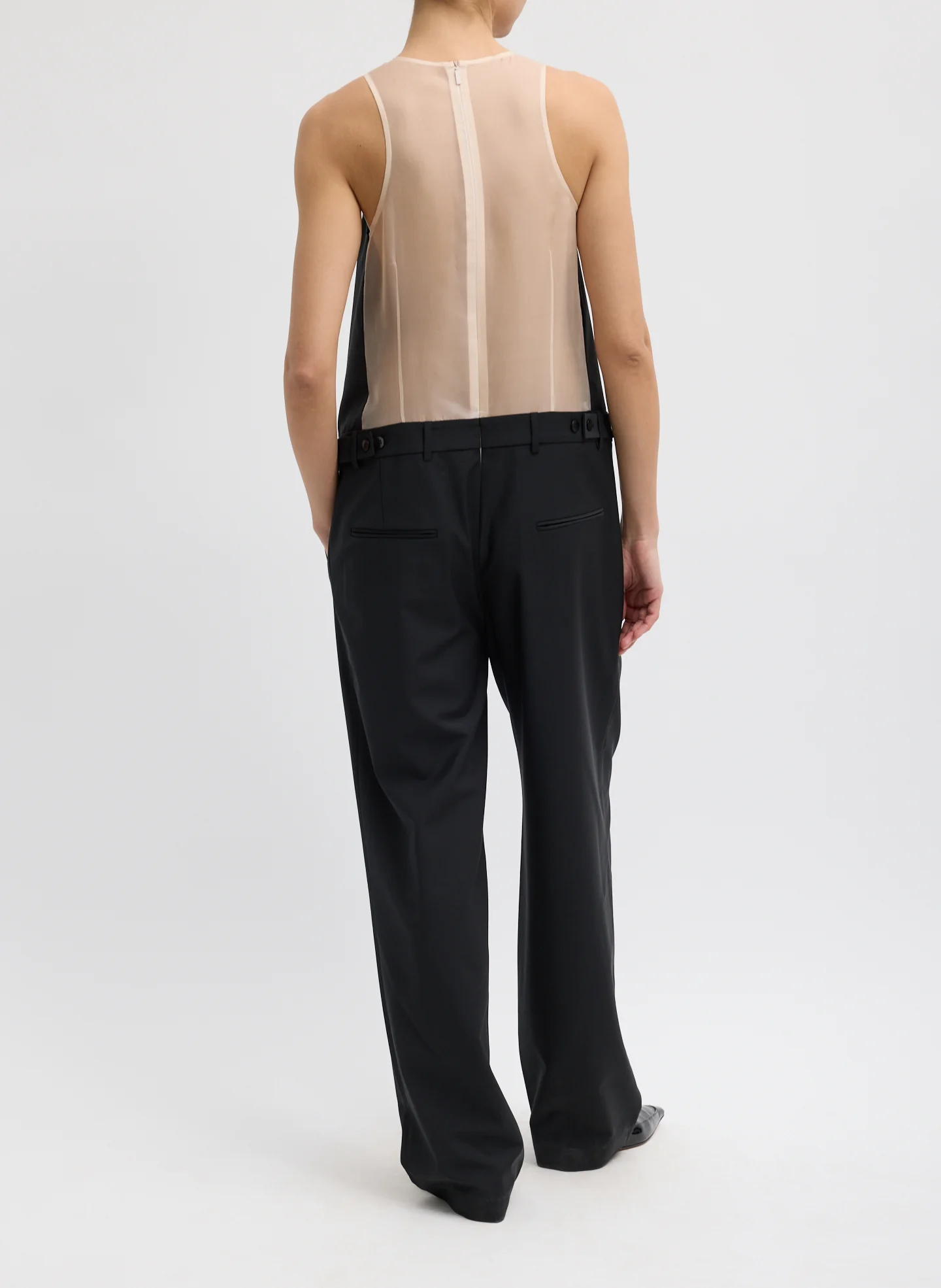 Recycled Tropical Wool Jumpsuit - Image 4
