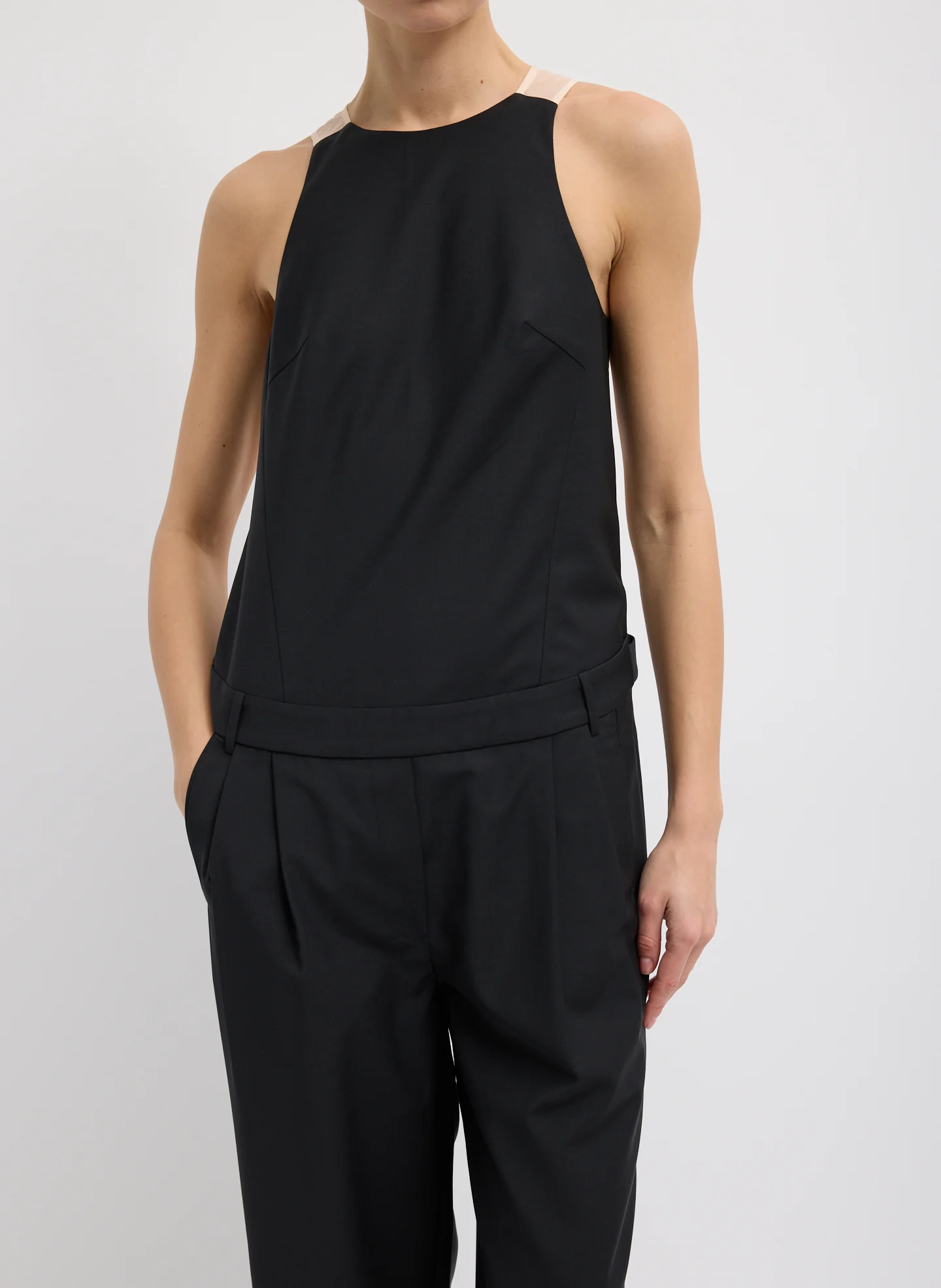 Recycled Tropical Wool Jumpsuit - Image 6