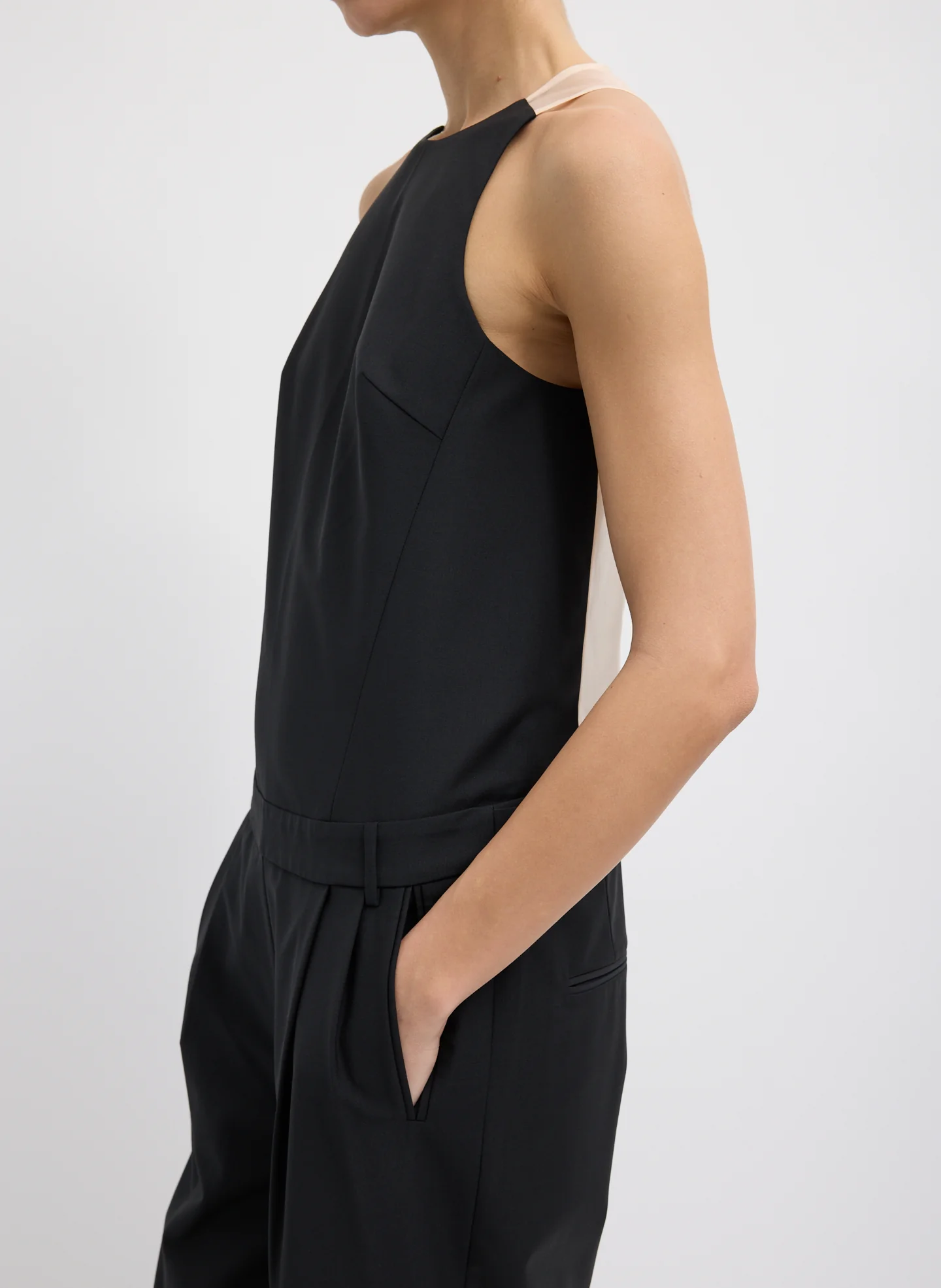 Recycled Tropical Wool Jumpsuit - Image 7