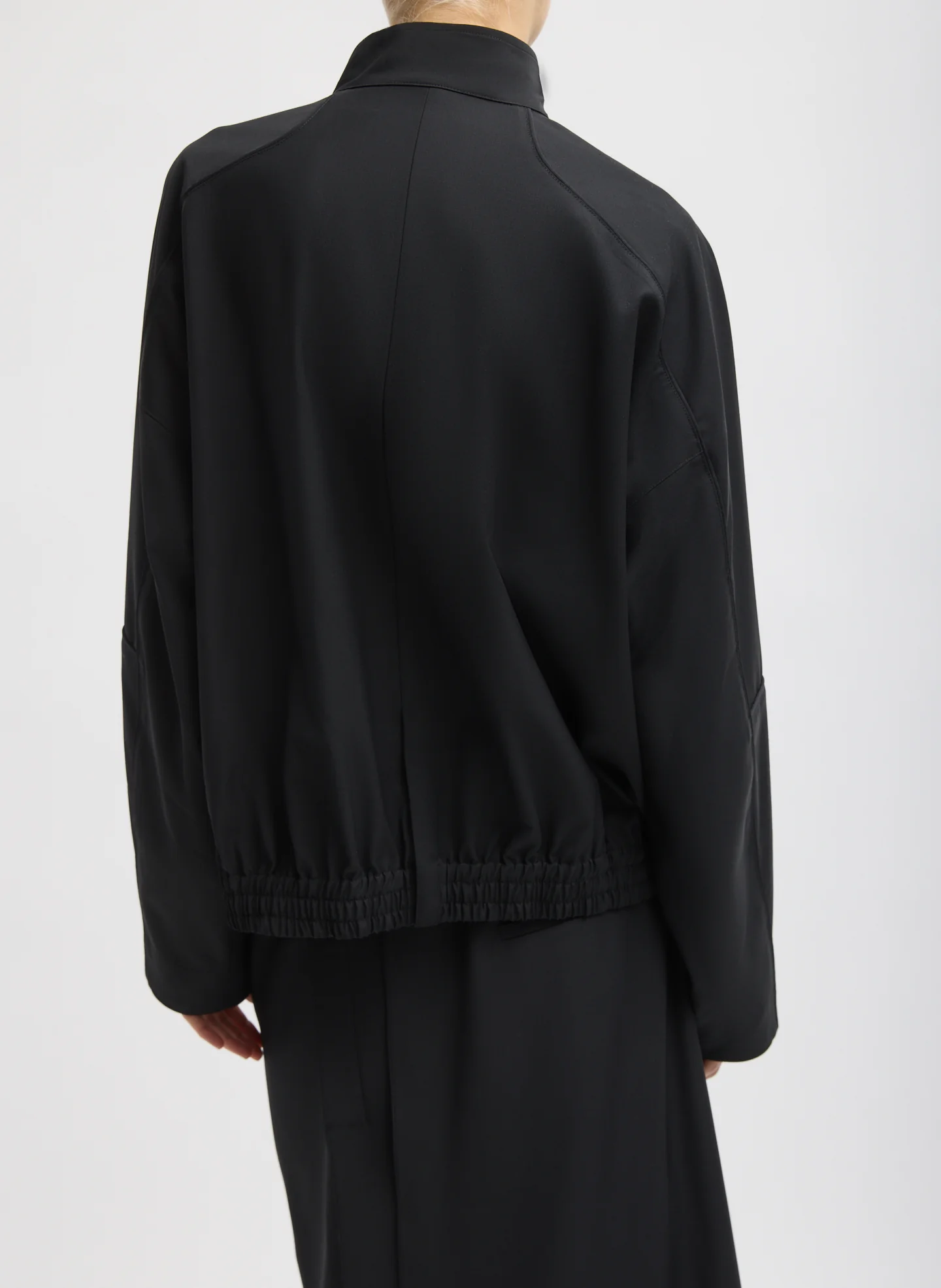 Recycled Tropical Wool Moto Bomber - Image 3