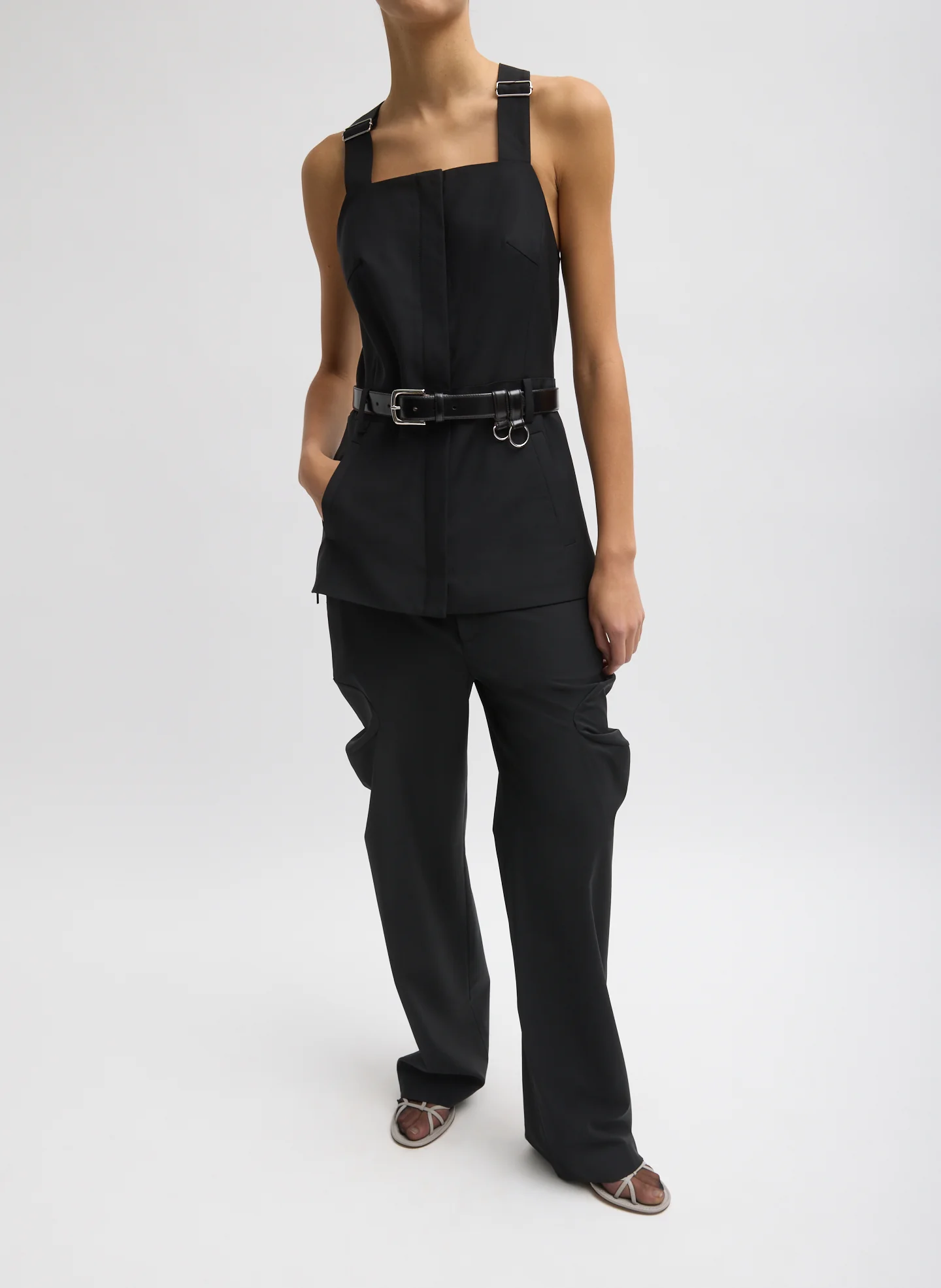 Recycled Tropical Wool Overall Top - Image 6
