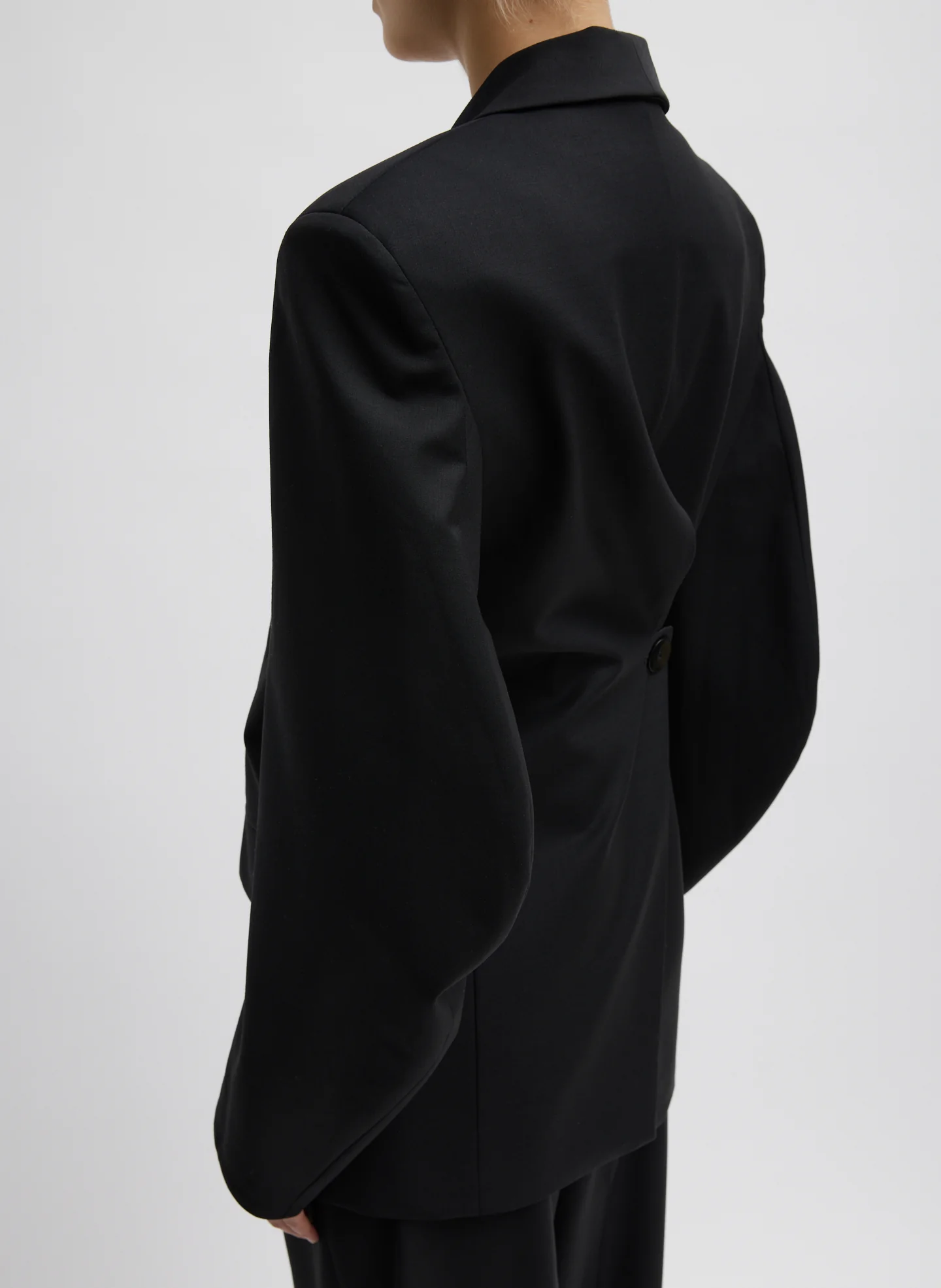 Recycled Tropical Wool Sculpted Blazer - Image 6
