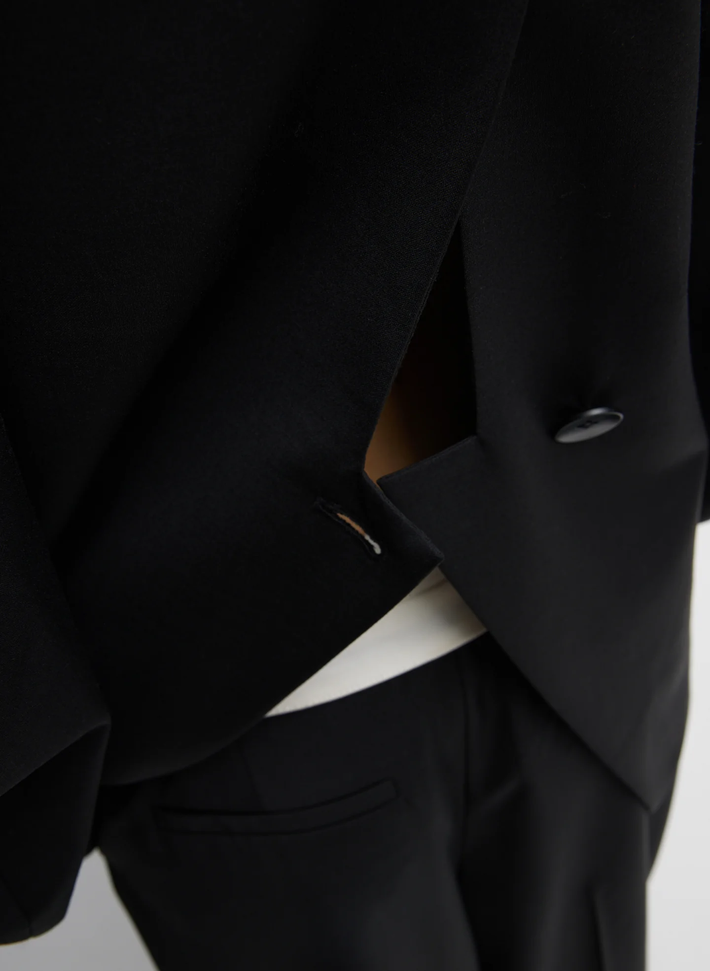 Recycled Tropical Wool Sculpted Blazer - Image 8