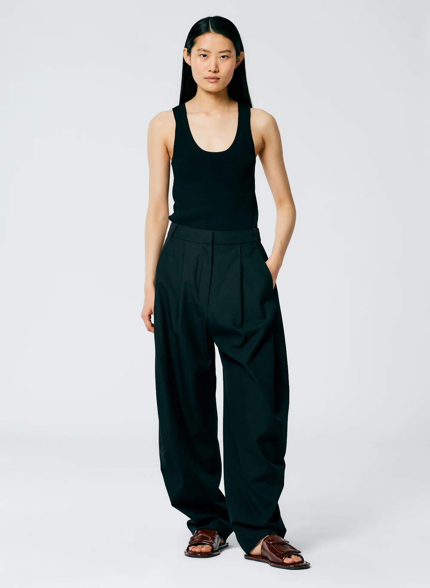 Refined Wool Tricotine Suiting Simon Trouser