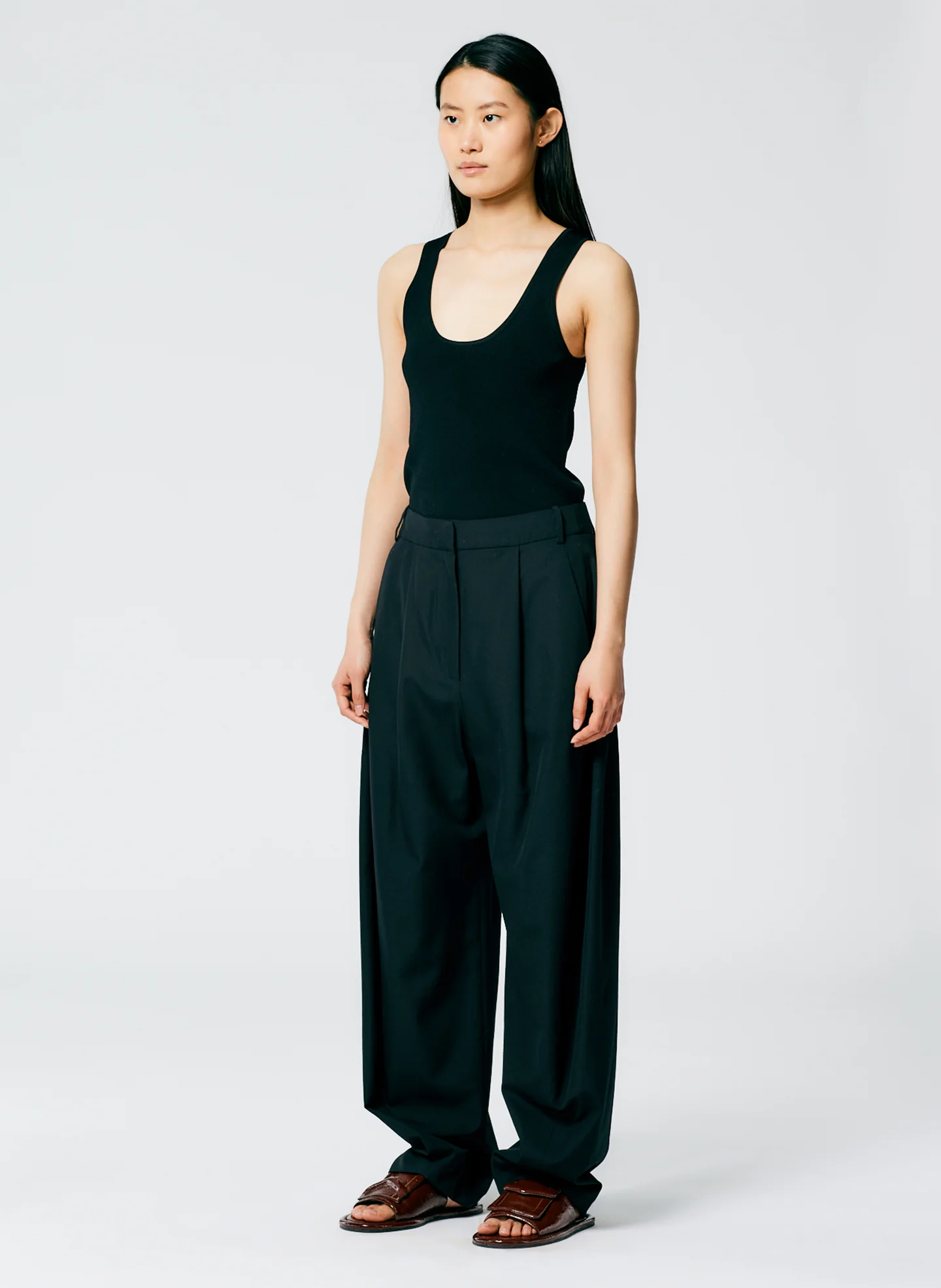 Refined Wool Tricotine Suiting Simon Trouser - Image 3
