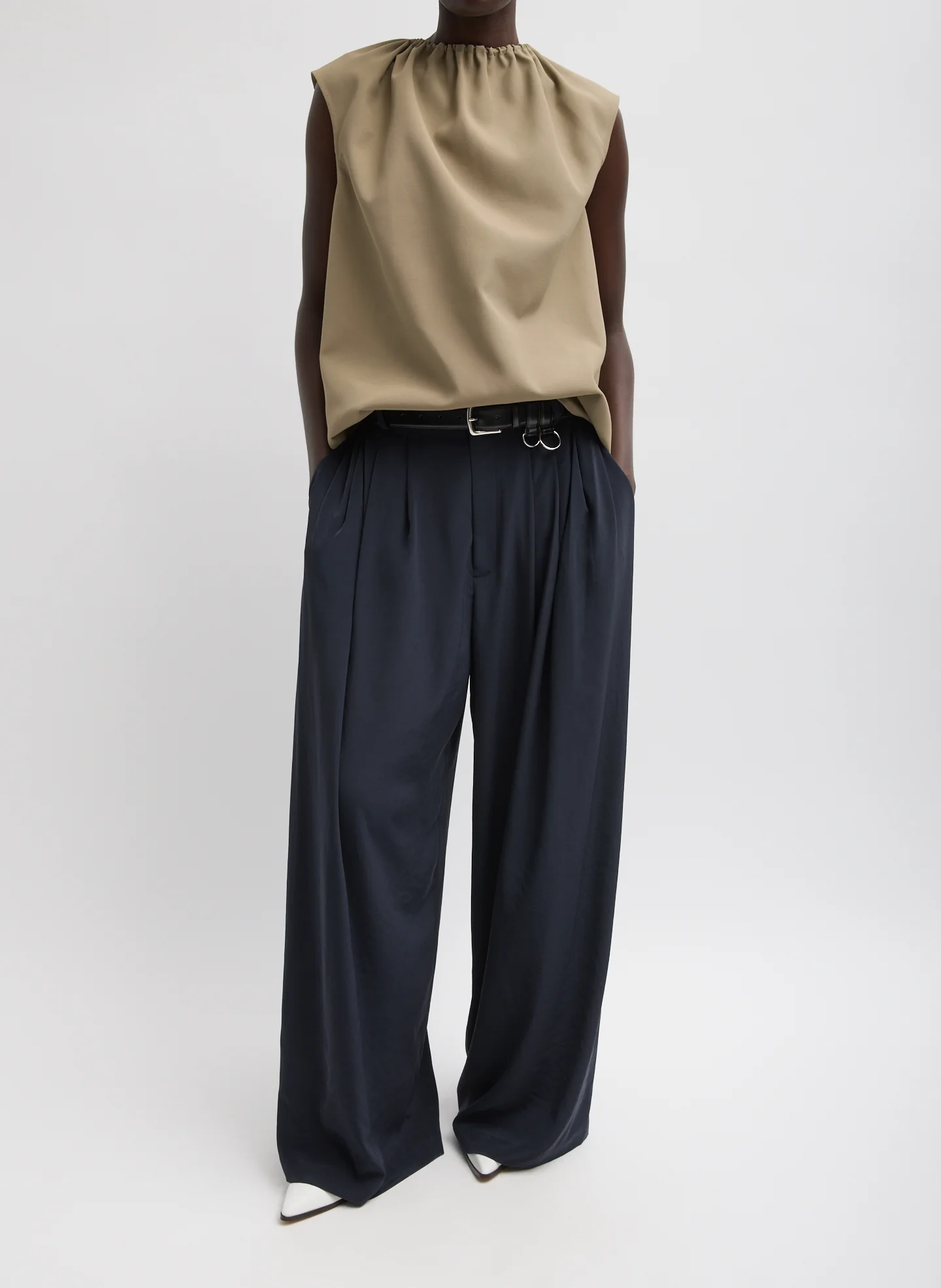 Relaxed Suiting Triple Pleat Pant - Image 6