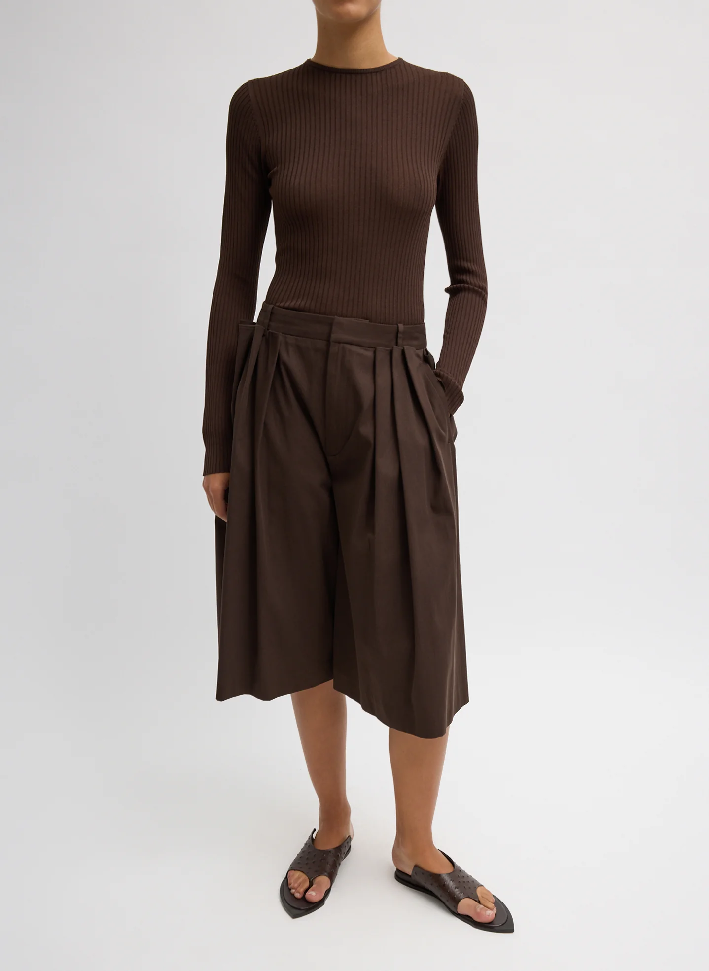 Ribbed Sweater Crewneck Pullover - Image 6