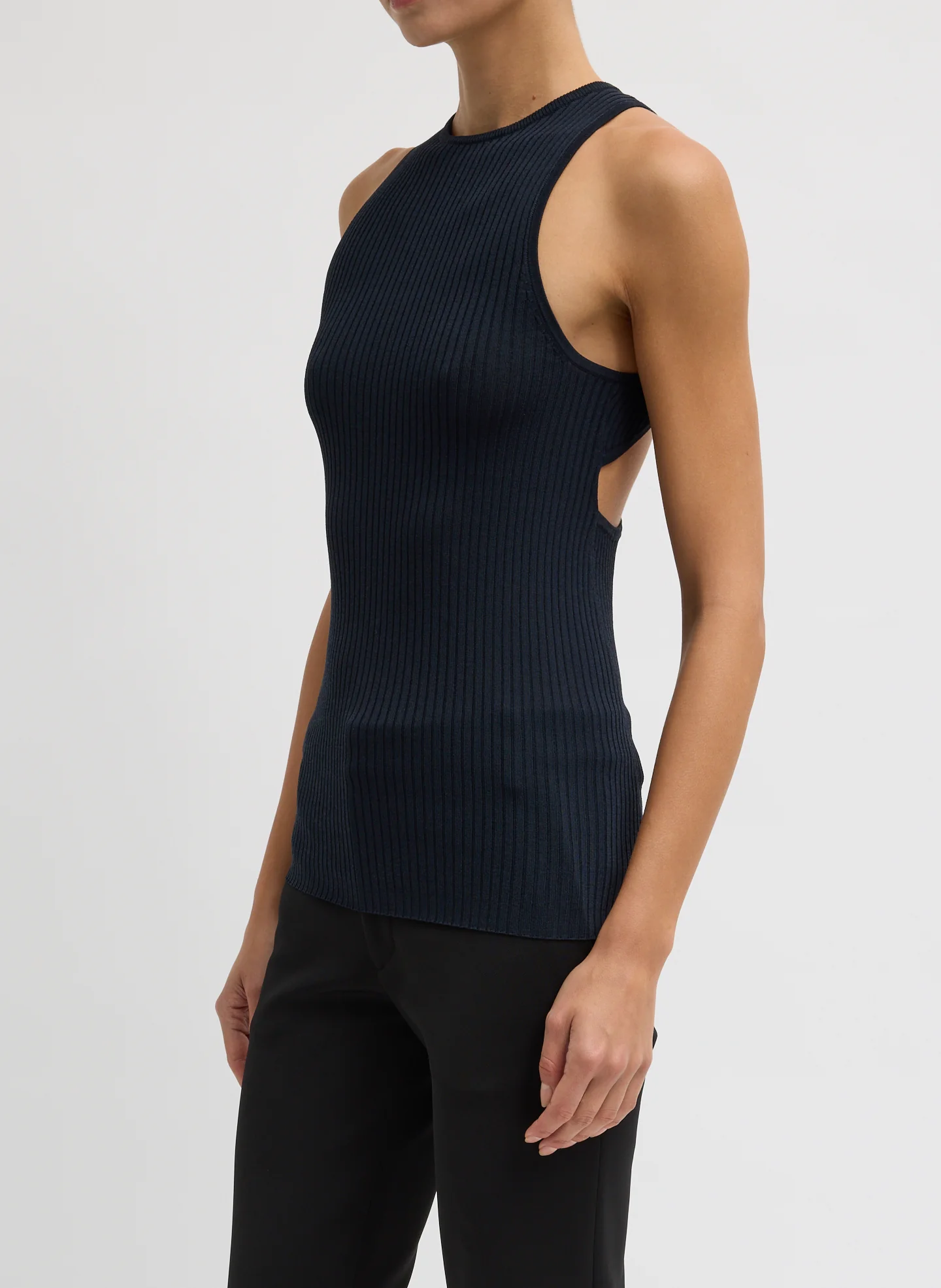 Ribbed Sweater Cut Out Tank - Image 3