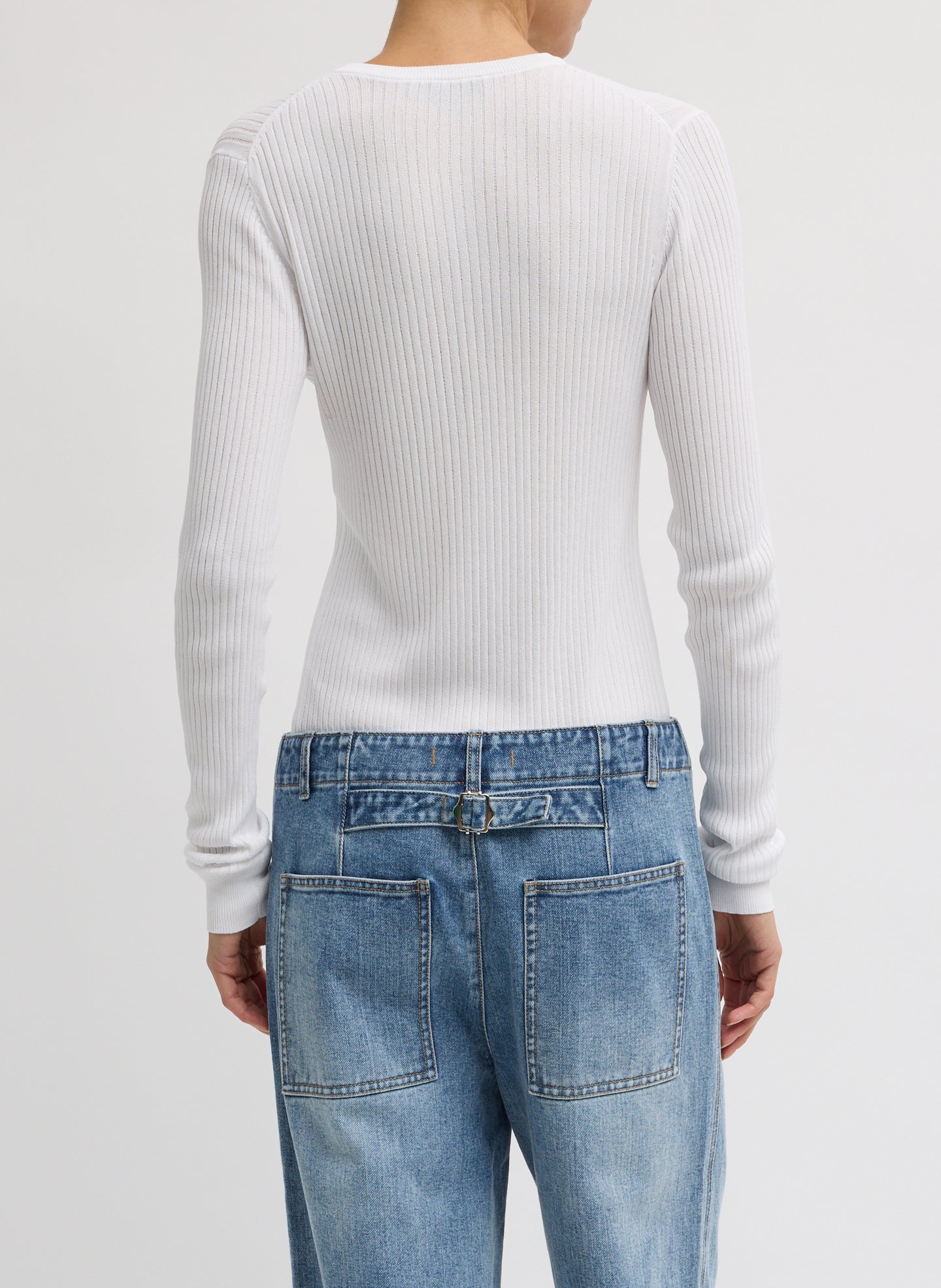 Ribbed Sweater Slim Cardigan - Image 5