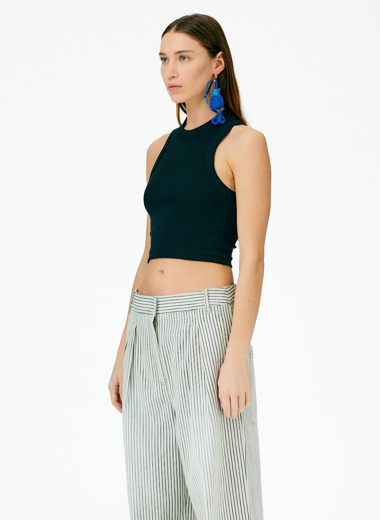 Ribbed T-Shirt Cropped Tank - Image 2