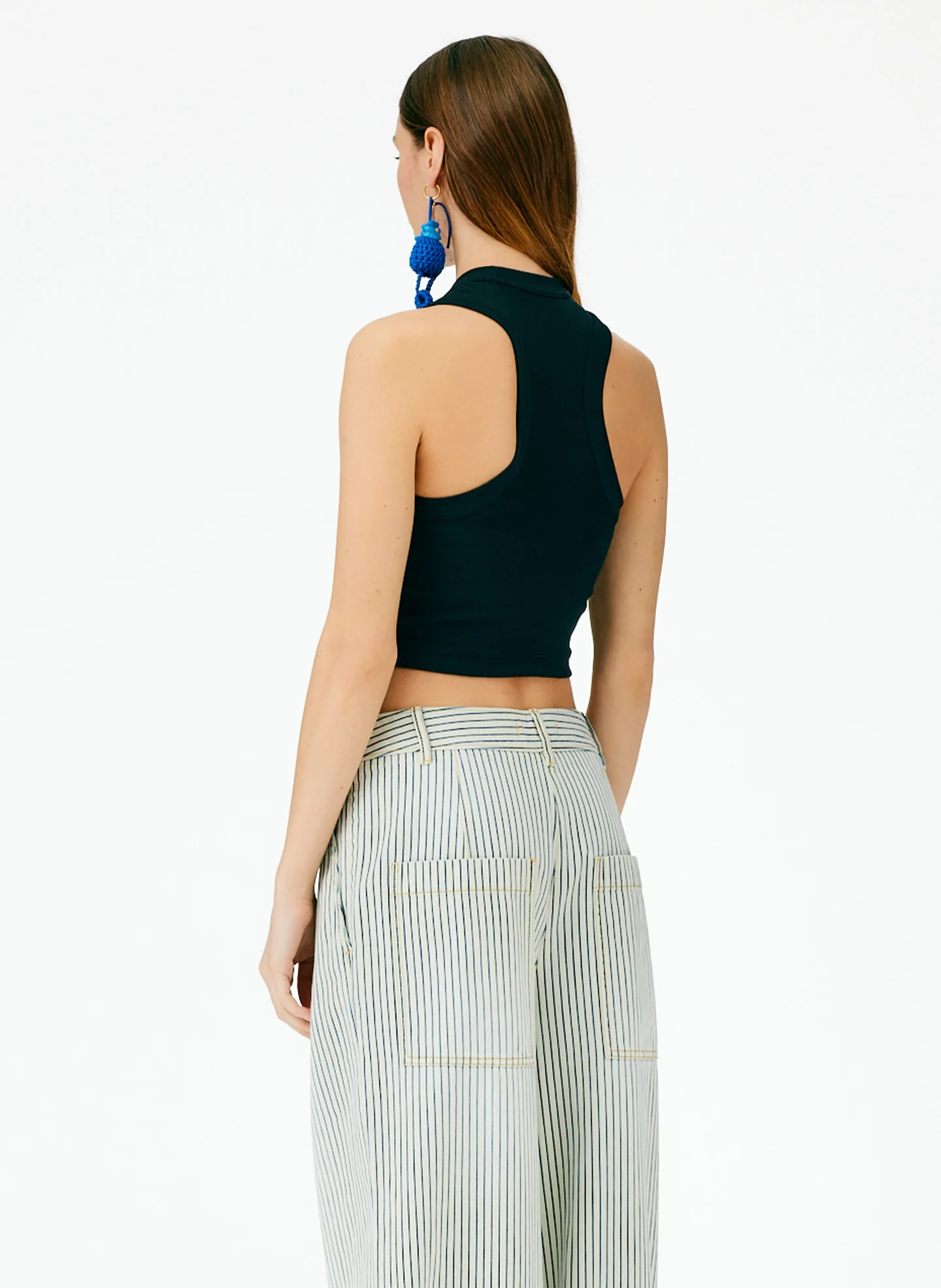 Ribbed T-Shirt Cropped Tank - Image 3