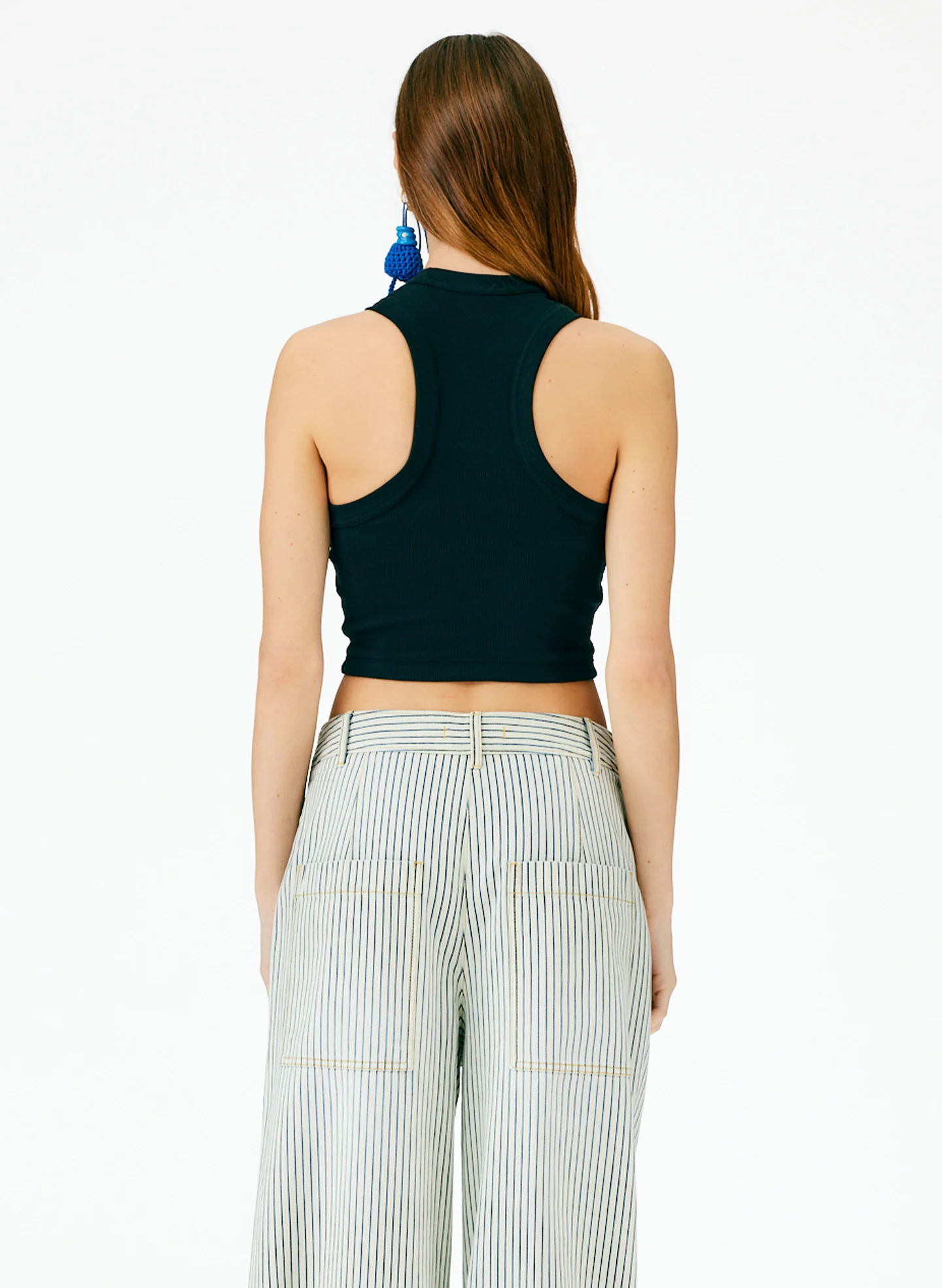 Ribbed T-Shirt Cropped Tank - Image 4