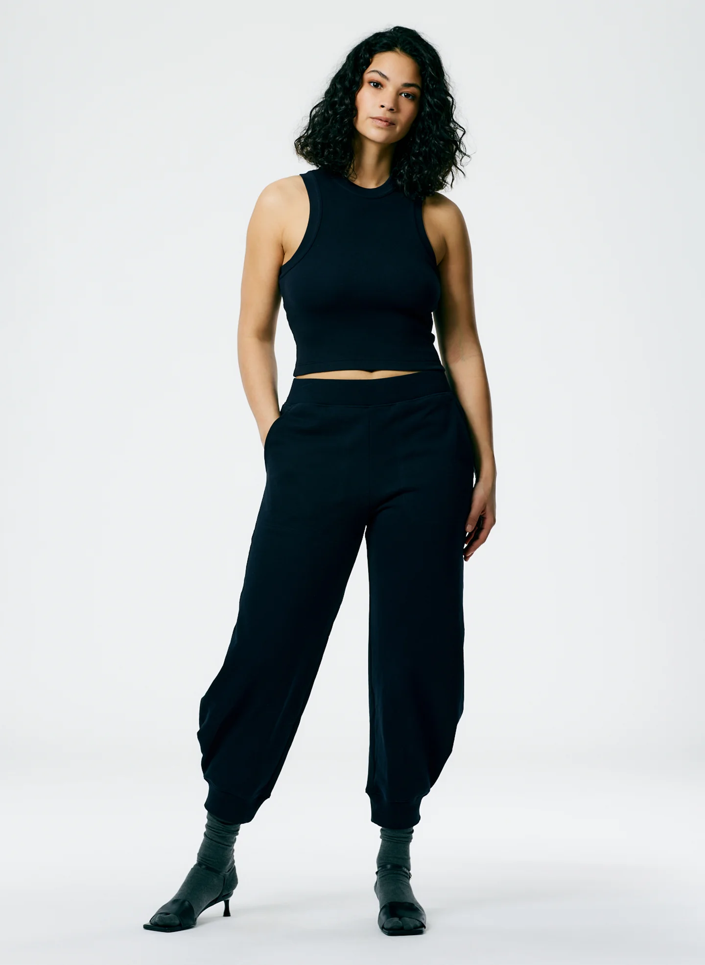 Ribbed T-Shirt Cropped Tank - Image 2