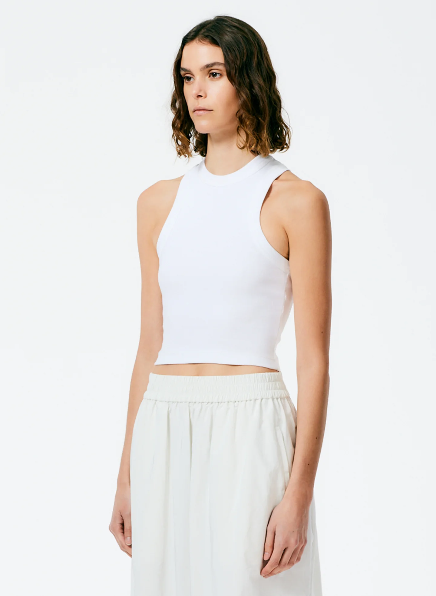 Ribbed T-Shirt Cropped Tank - Image 2