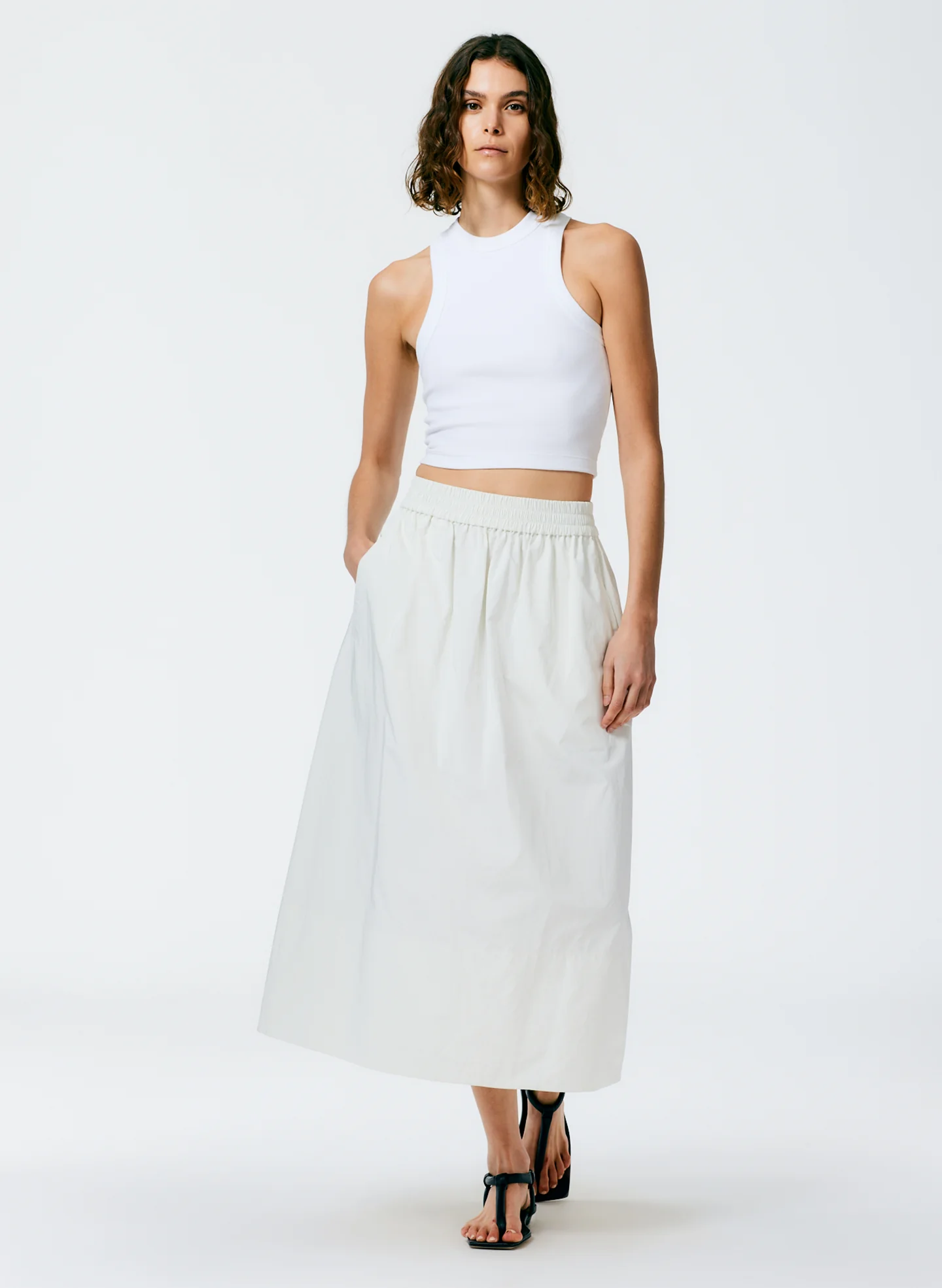 Ribbed T-Shirt Cropped Tank - Image 3