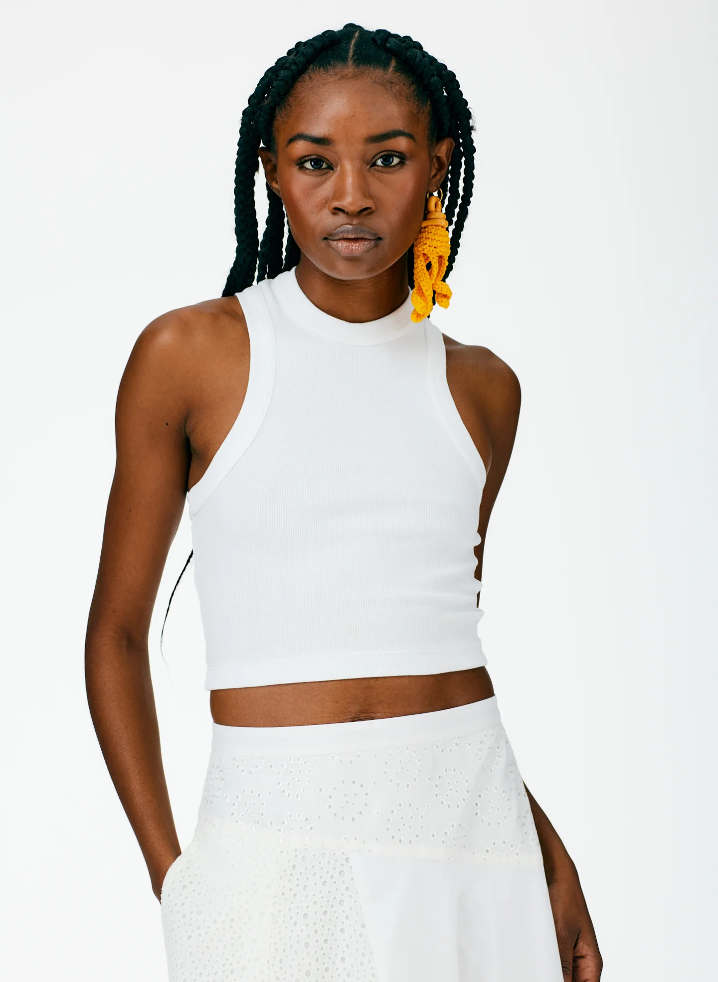 Ribbed T-Shirt Cropped Tank - Image 6