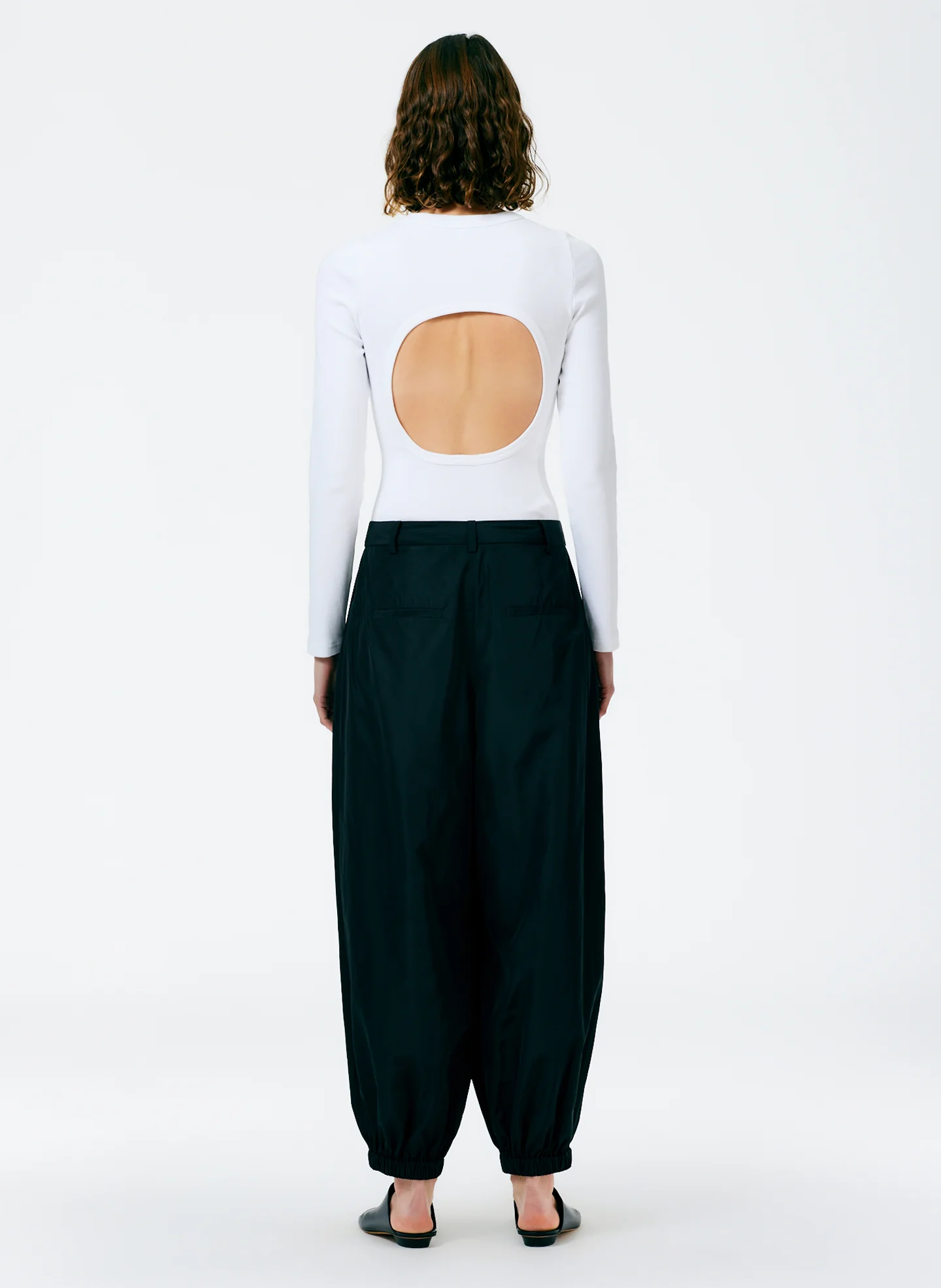 Ribbed T-Shirt Long Sleeve Bodysuit - Image 7