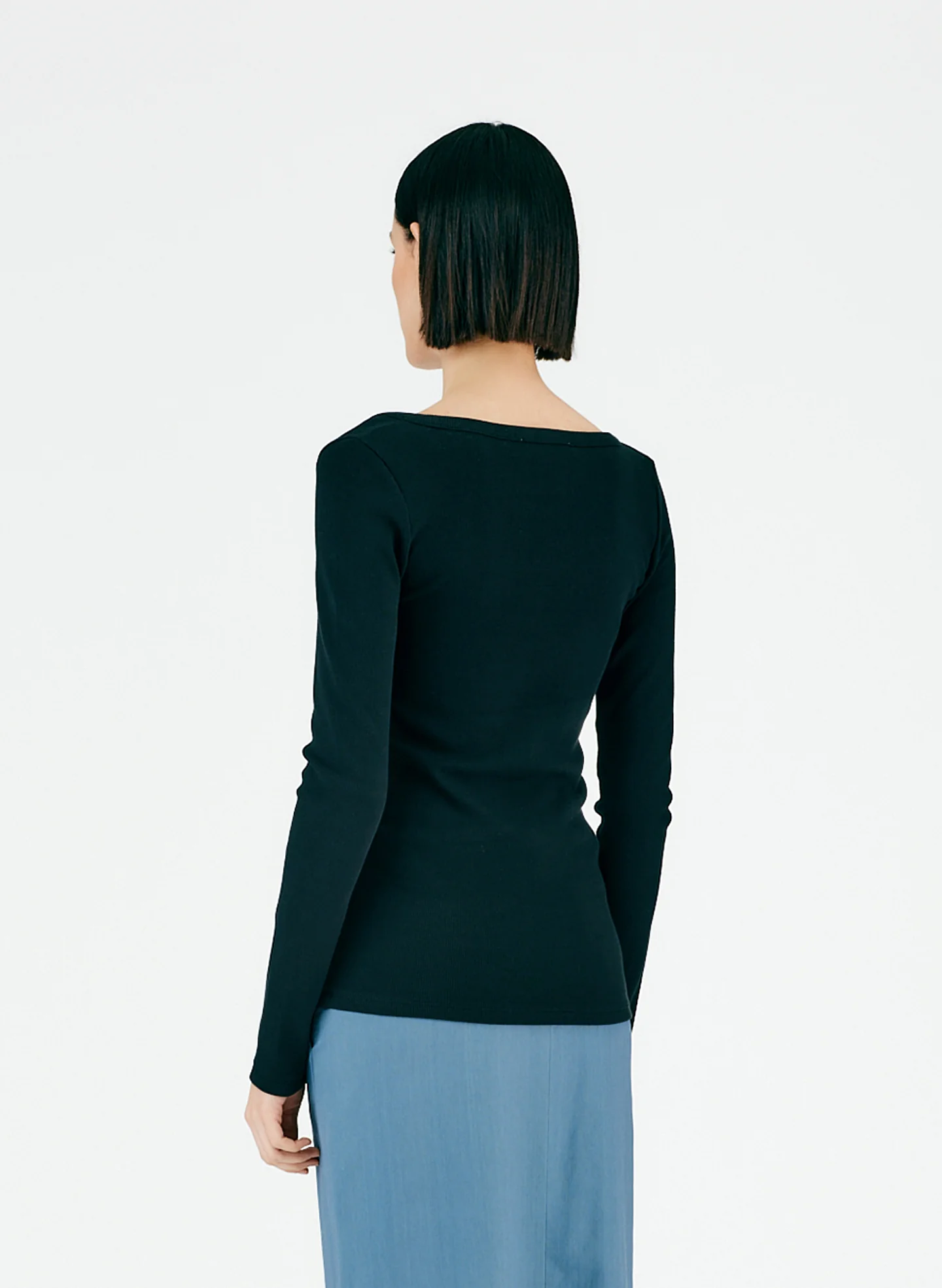 Ribbed Long Sleeve T-Shirt - Image 10