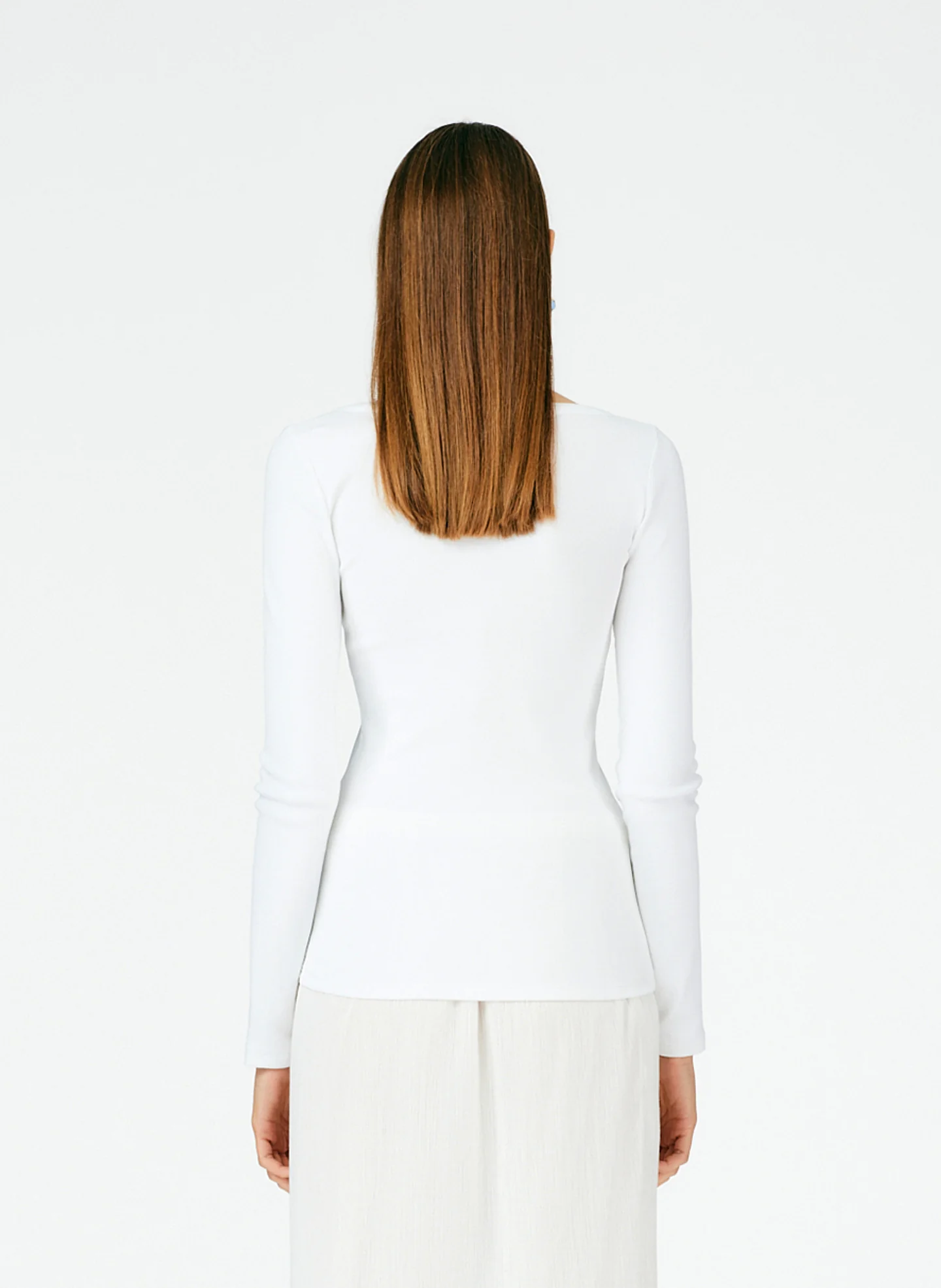 Ribbed Long Sleeve T-Shirt - Image 3