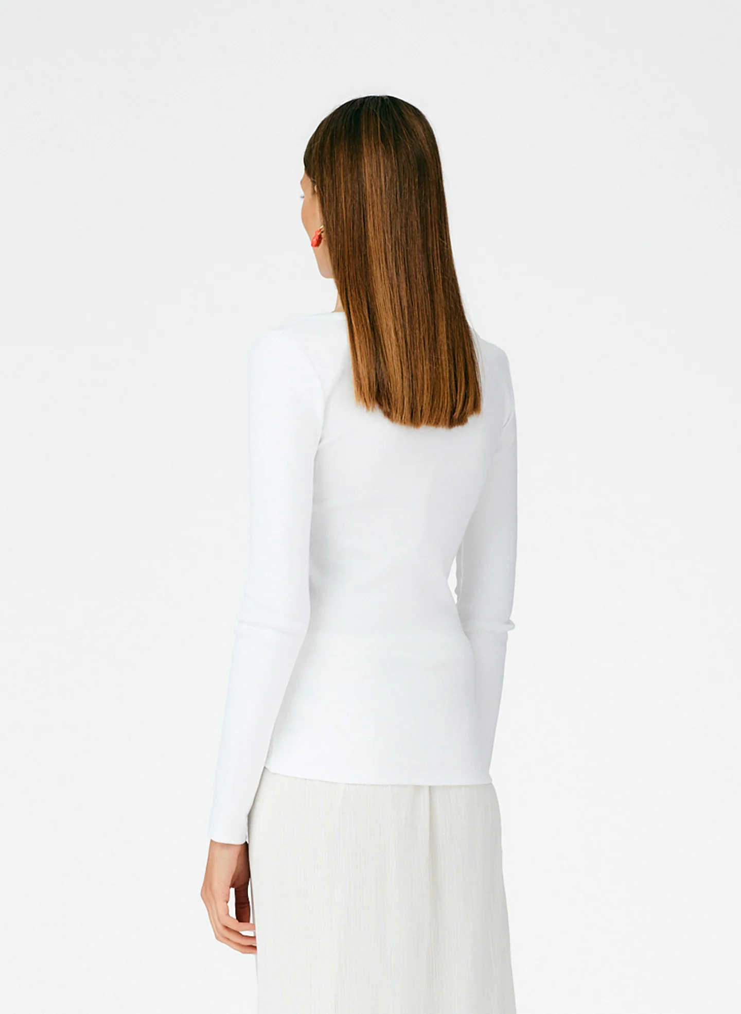 Ribbed Long Sleeve T-Shirt - Image 4