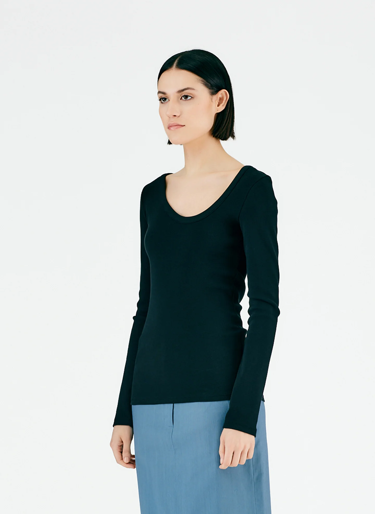 Ribbed Long Sleeve T-Shirt - Image 8