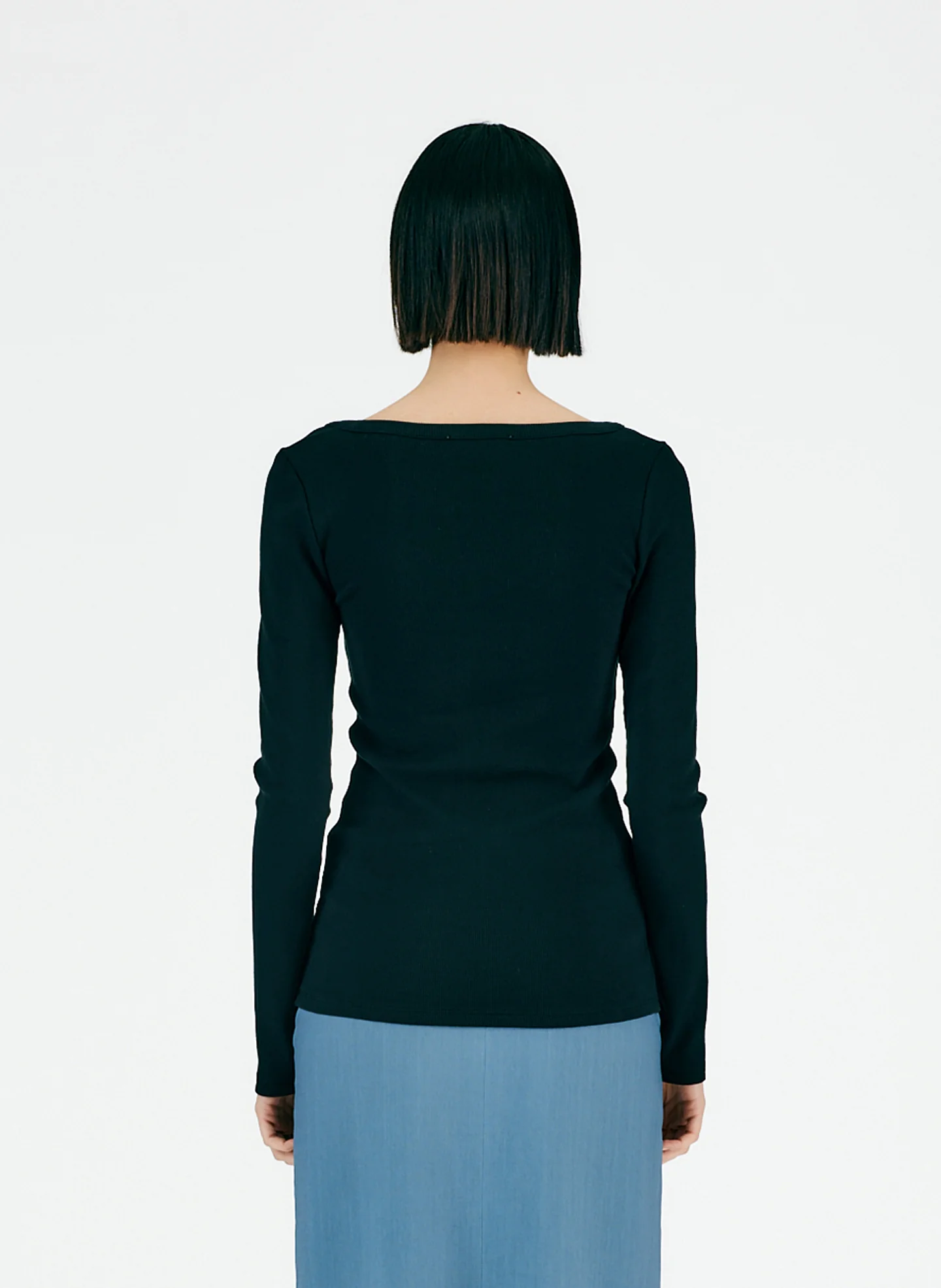 Ribbed Long Sleeve T-Shirt - Image 9