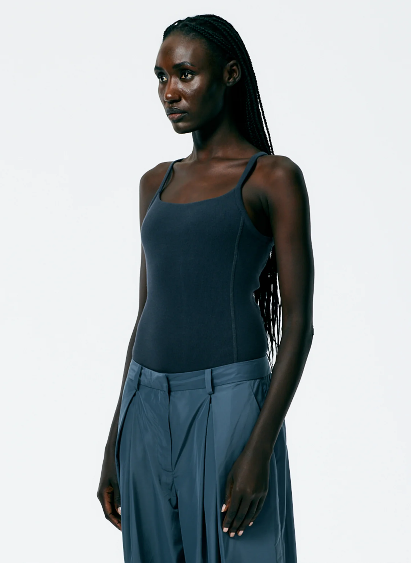 Ribbed T-Shirt Racerback Bodysuit - Image 2