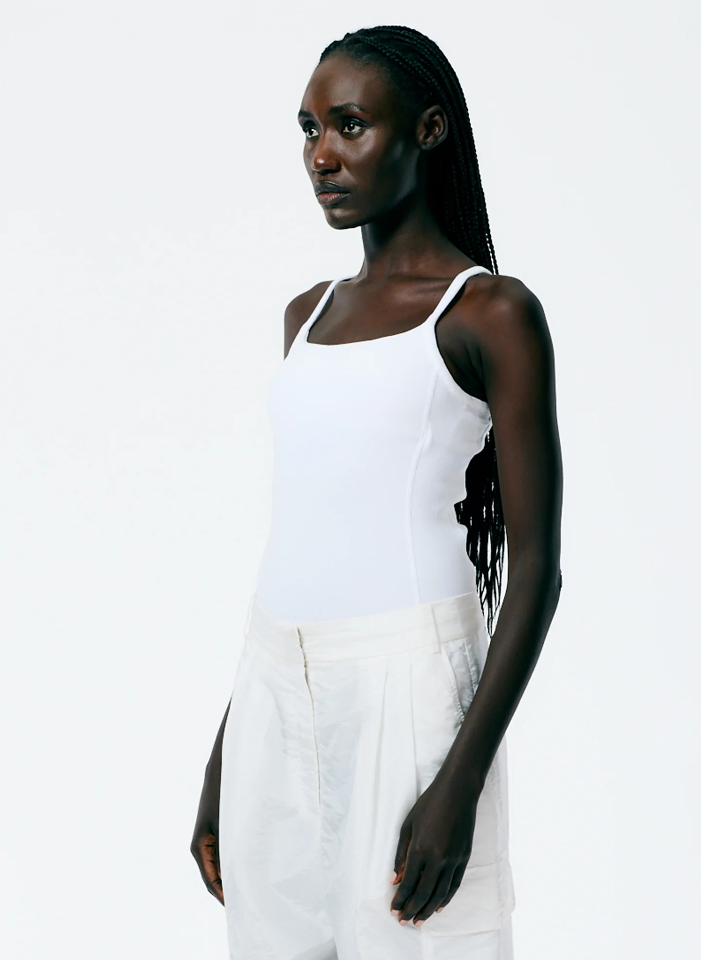 Ribbed T-Shirt Racerback Bodysuit - Image 2