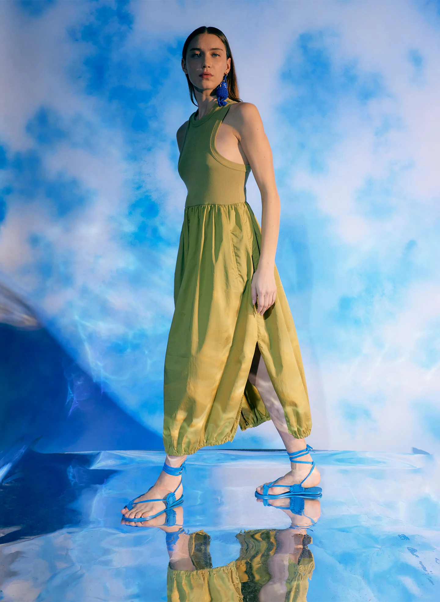 Ribbed Tank Balloon Dress - Image 2