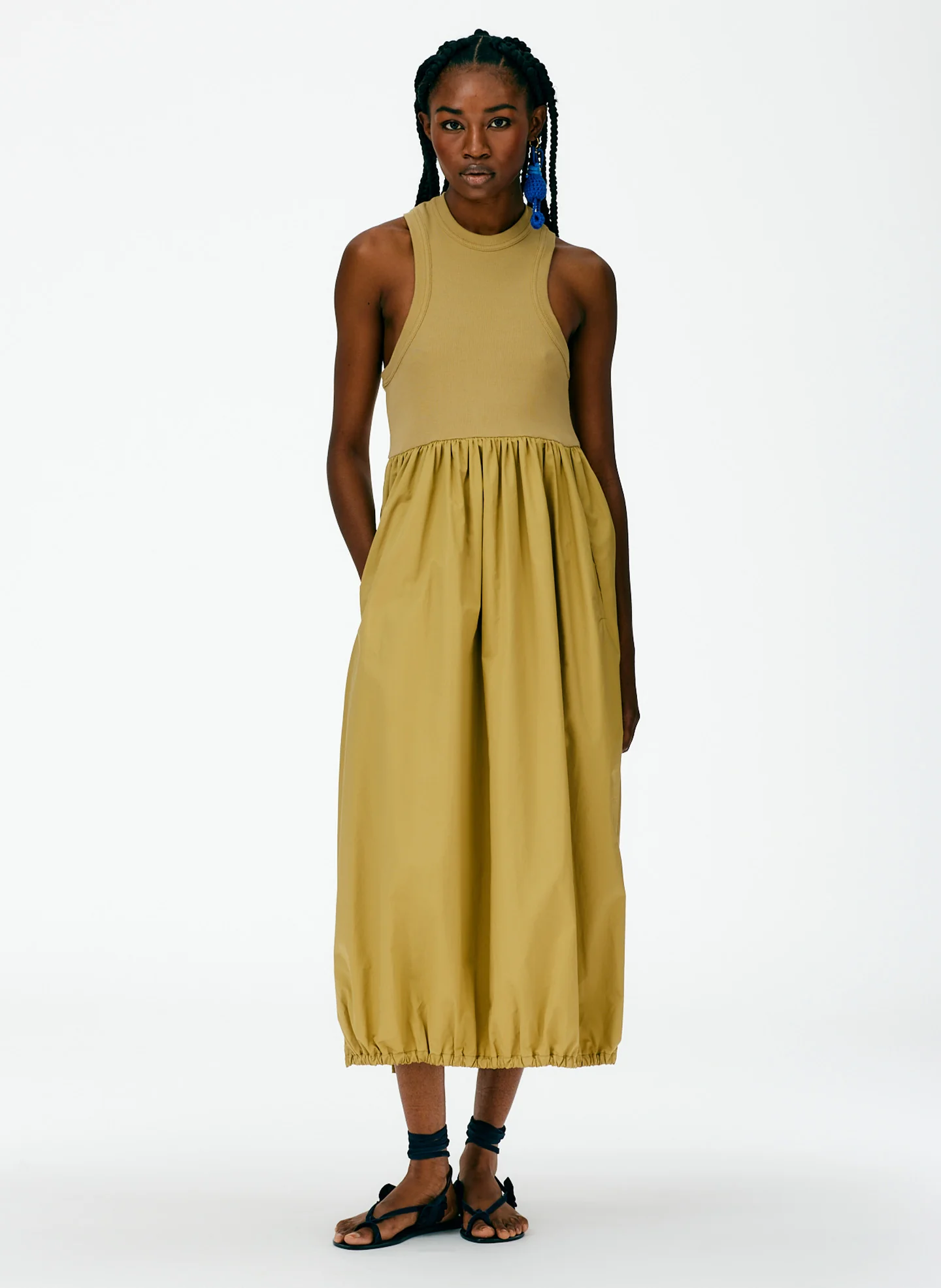 Ribbed Tank Balloon Dress - Image 6