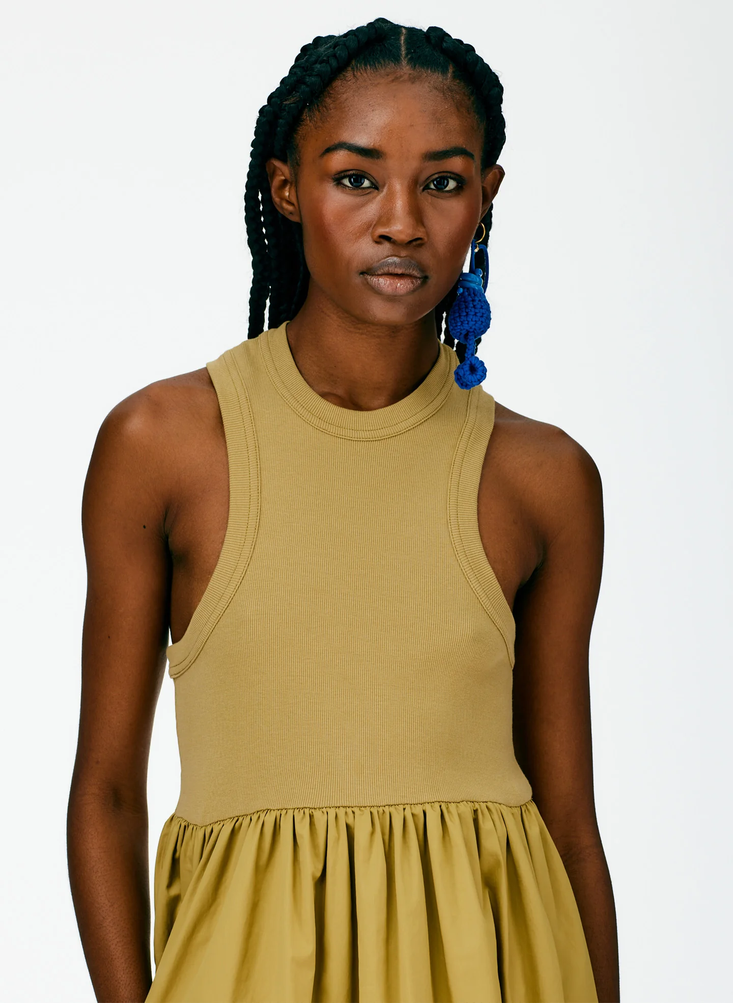 Ribbed Tank Balloon Dress - Image 7