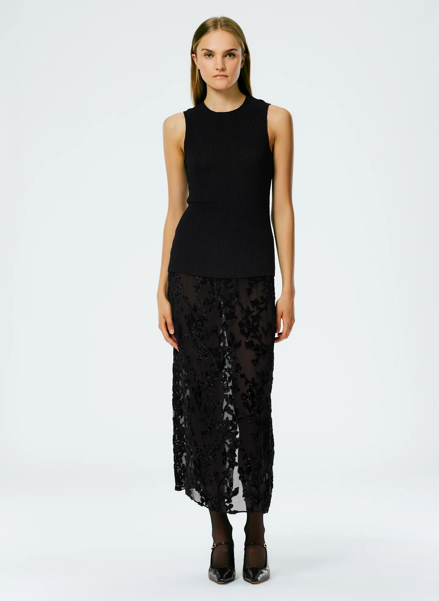 Sage Crinkle Lyocell Fitted Tank - Image 5