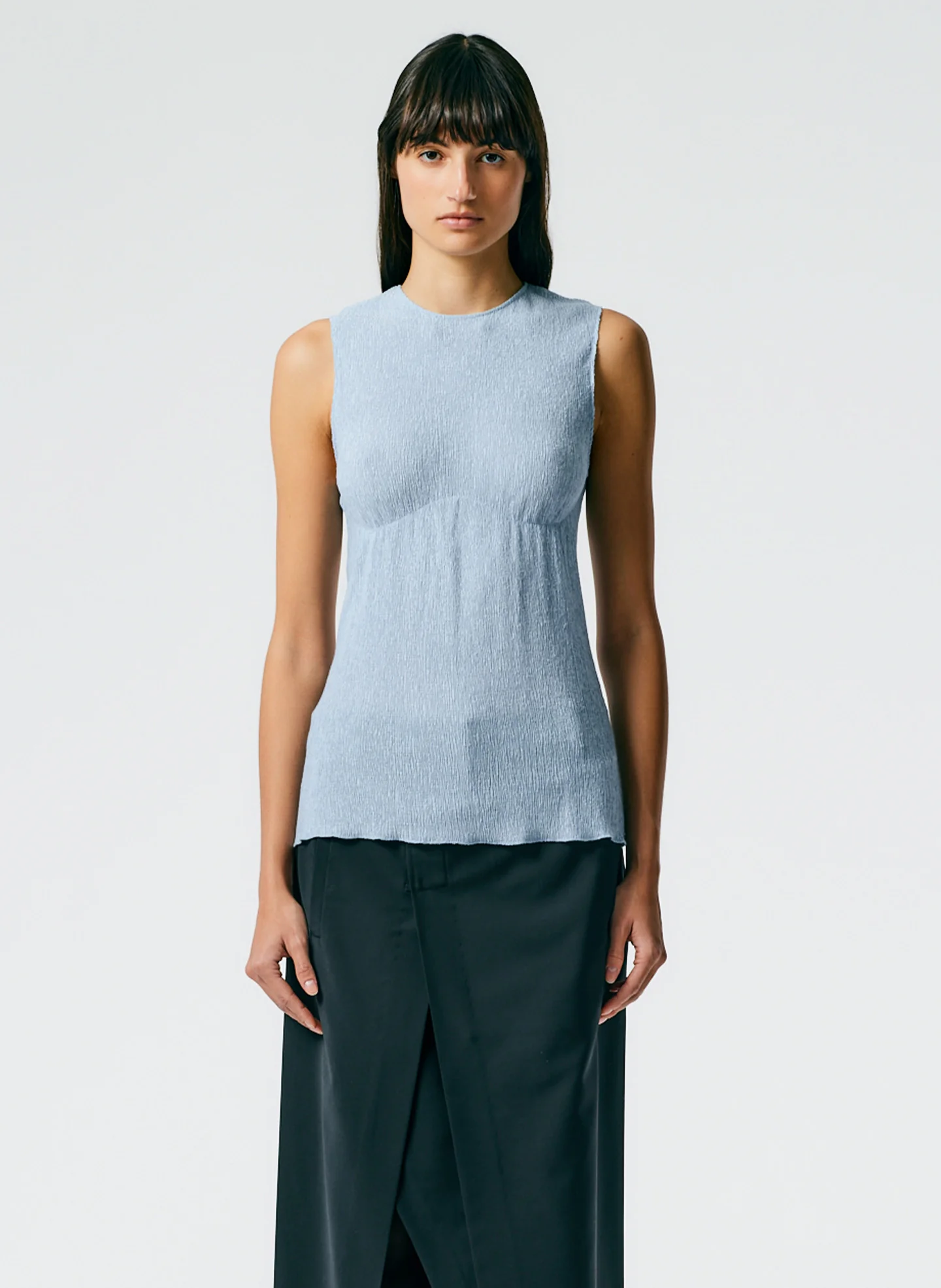 Sage Crinkle Lyocell Tank - Image 4