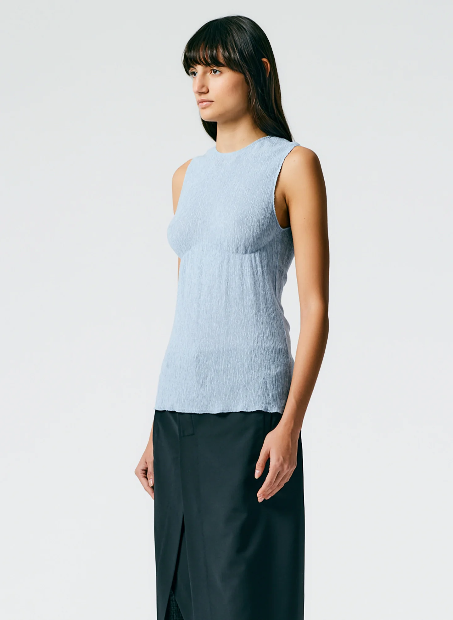 Sage Crinkle Lyocell Tank - Image 5