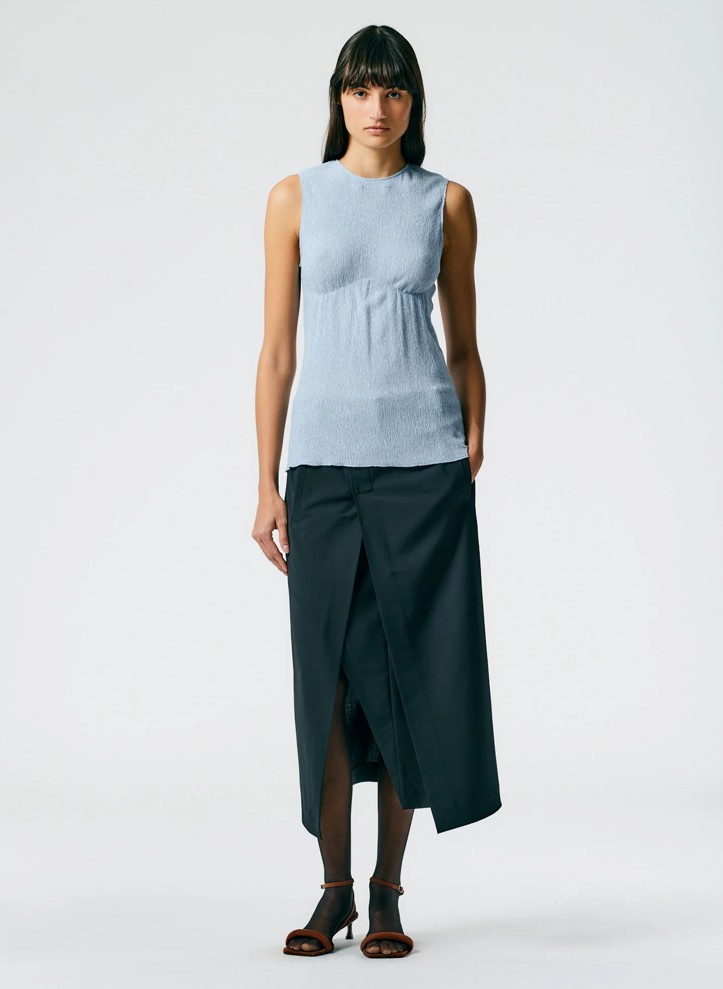 Sage Crinkle Lyocell Tank - Image 8