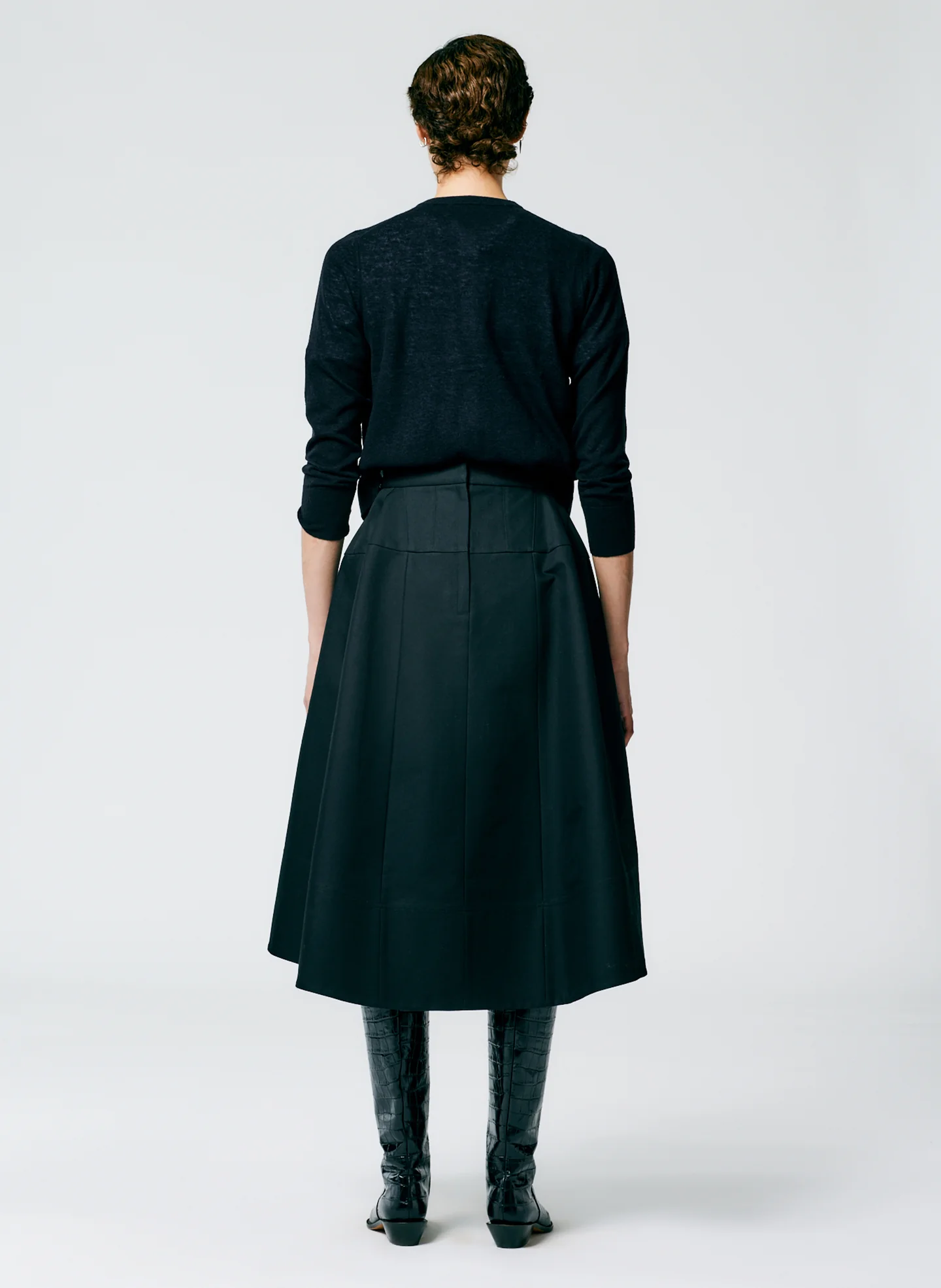 Sculpted Cotton Skirt - Image 3