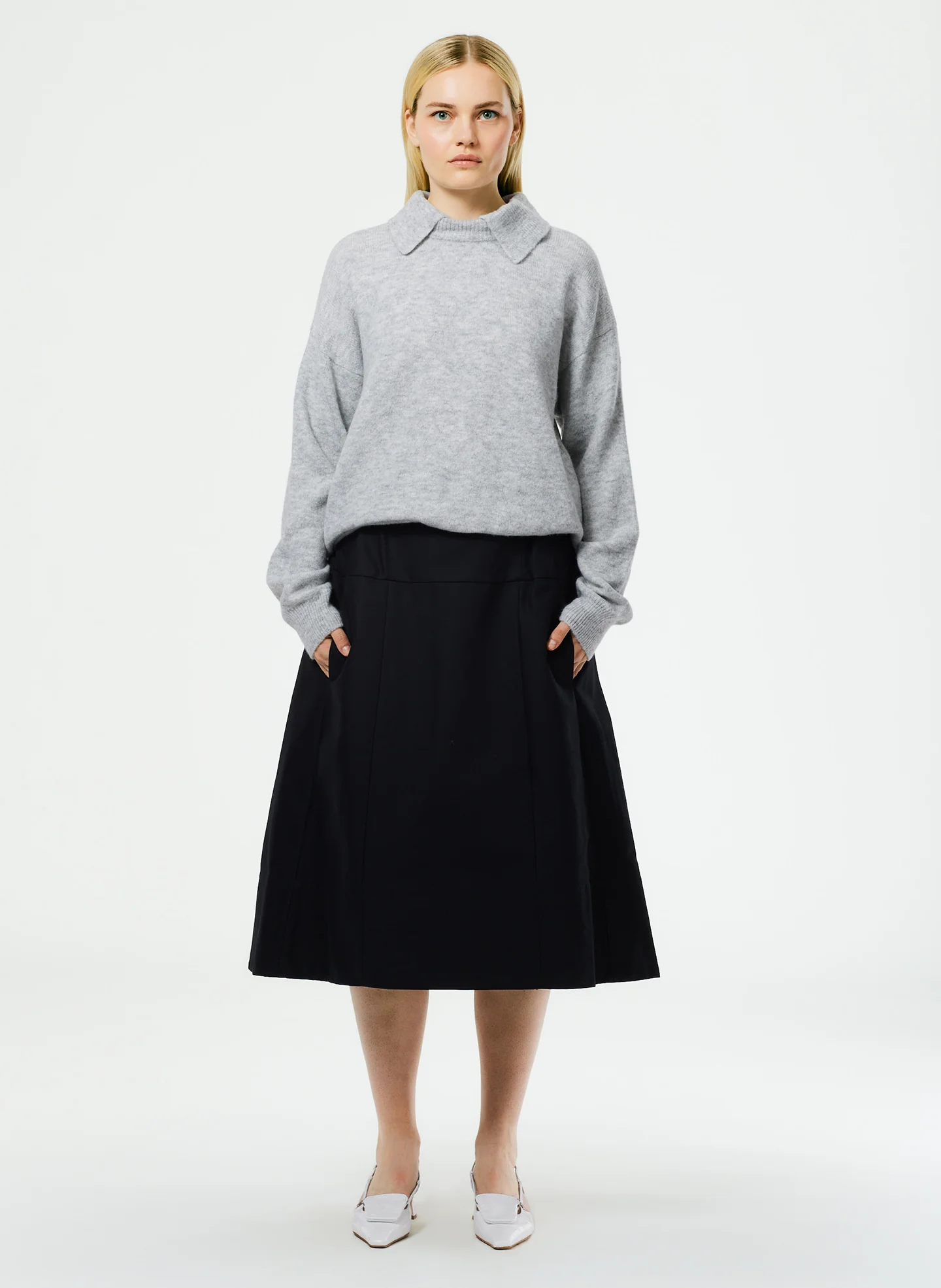 Sculpted Cotton Skirt - Image 5