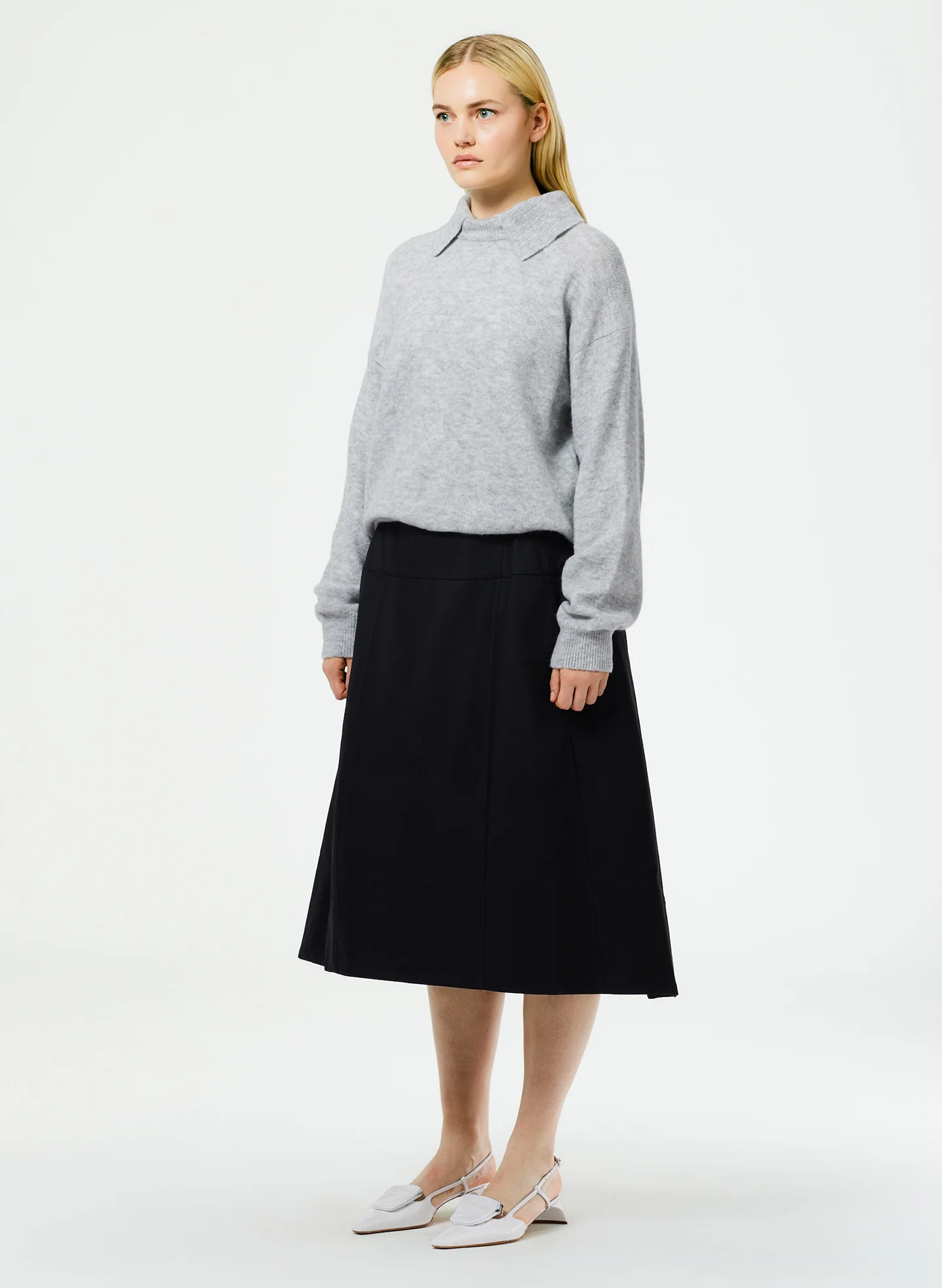 Sculpted Cotton Skirt - Image 6