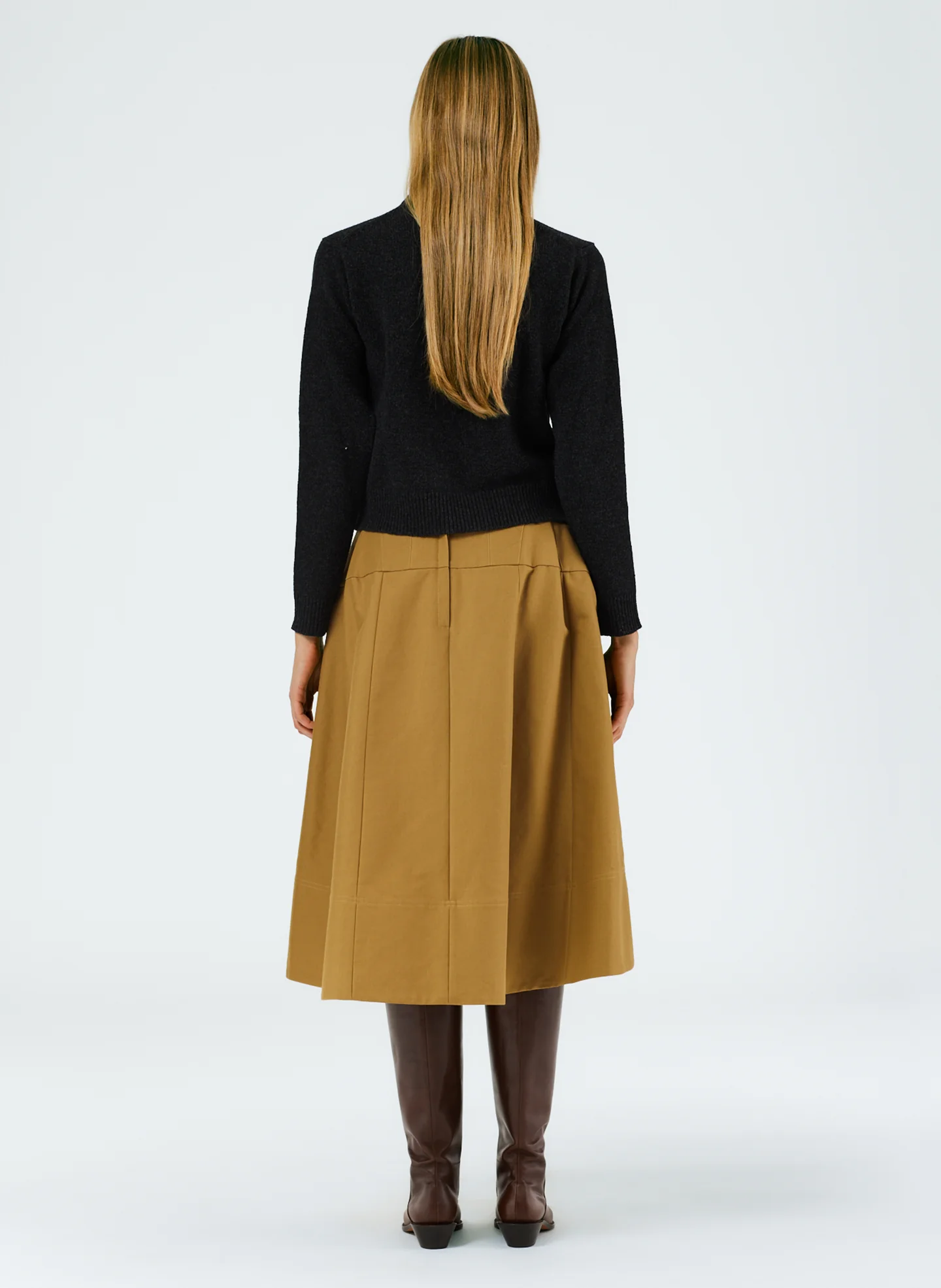 Sculpted Cotton Skirt - Image 4