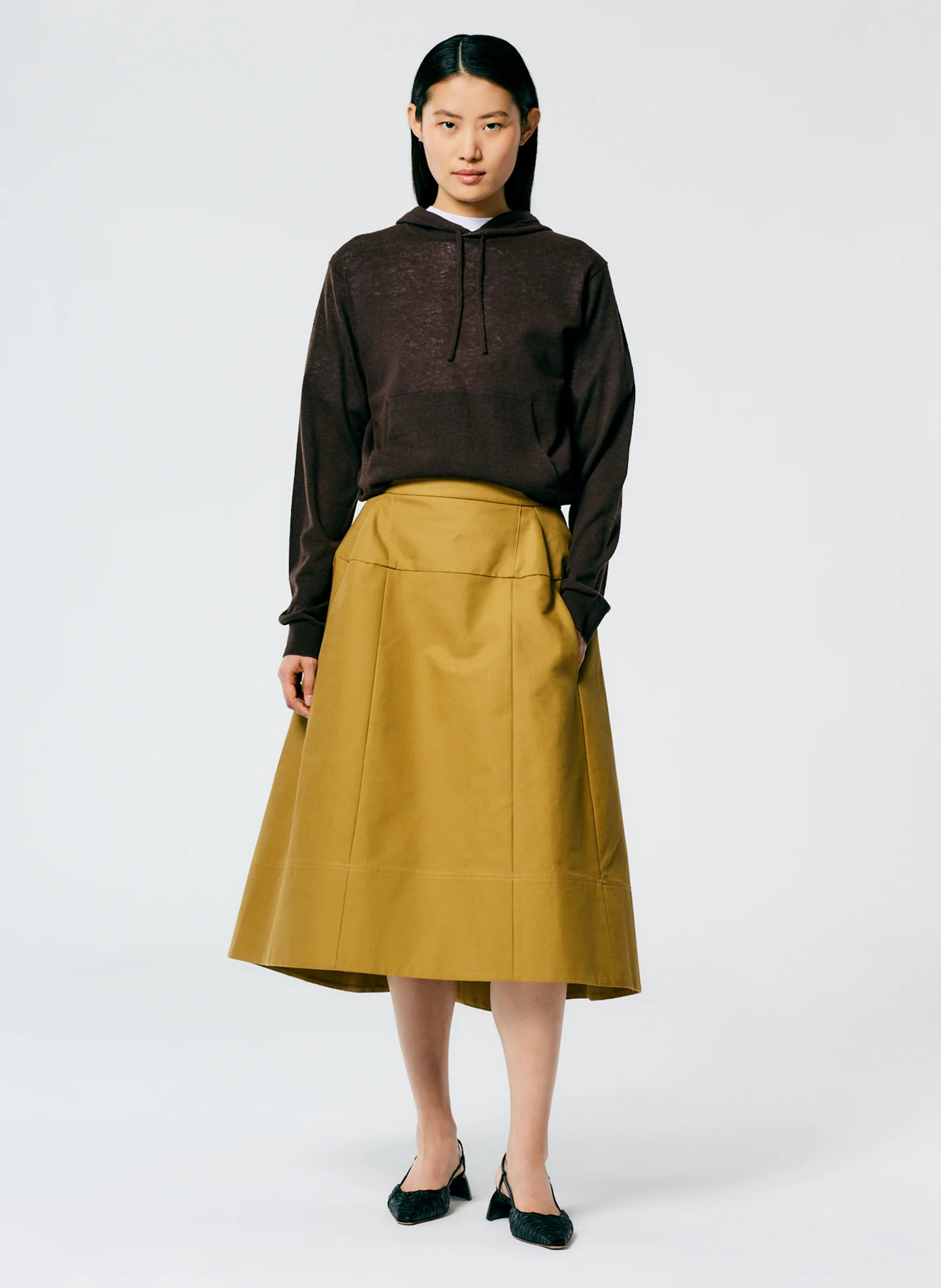 Sculpted Cotton Skirt - Image 5