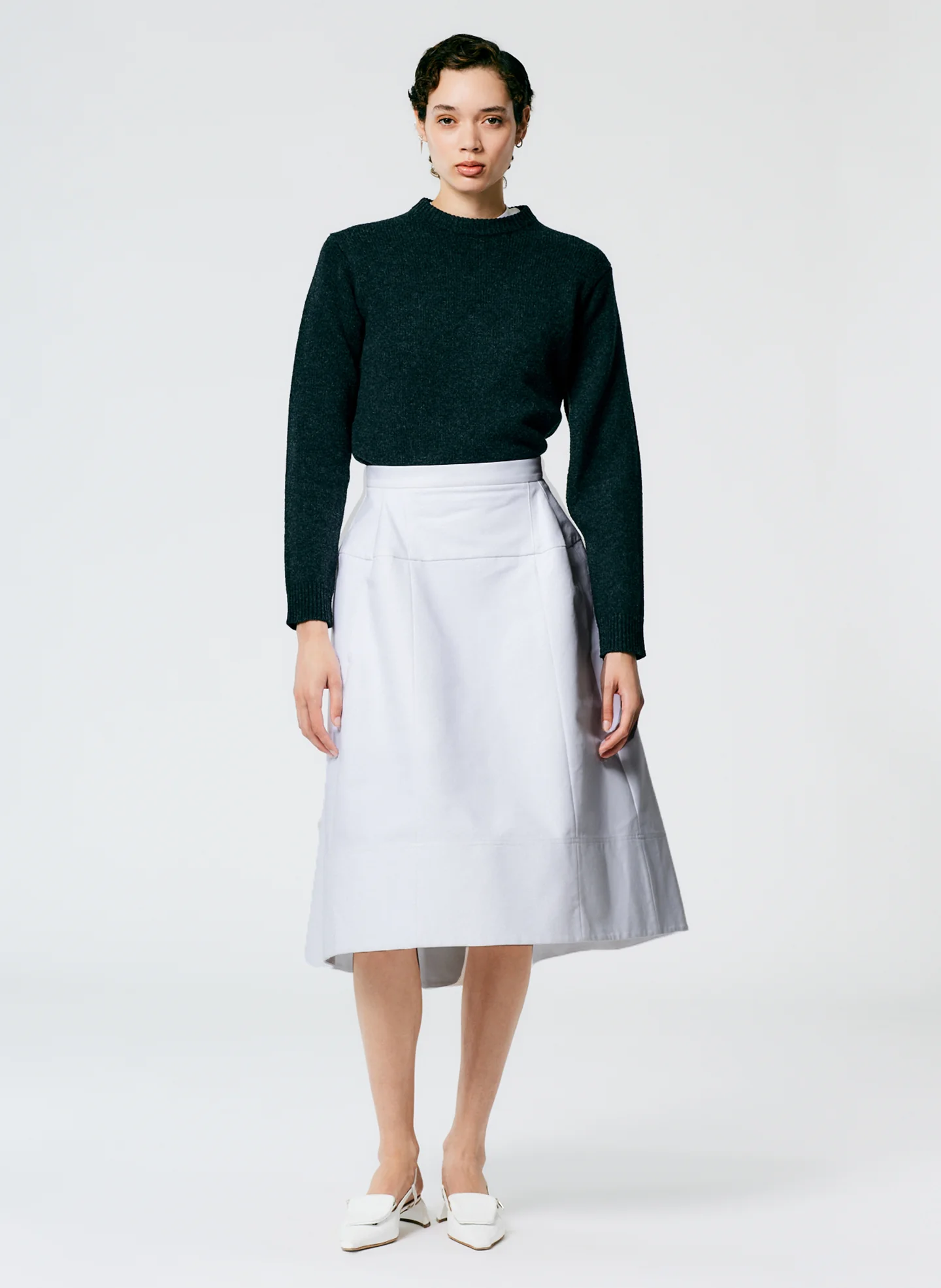 Sculpted Cotton Skirt - Image 3