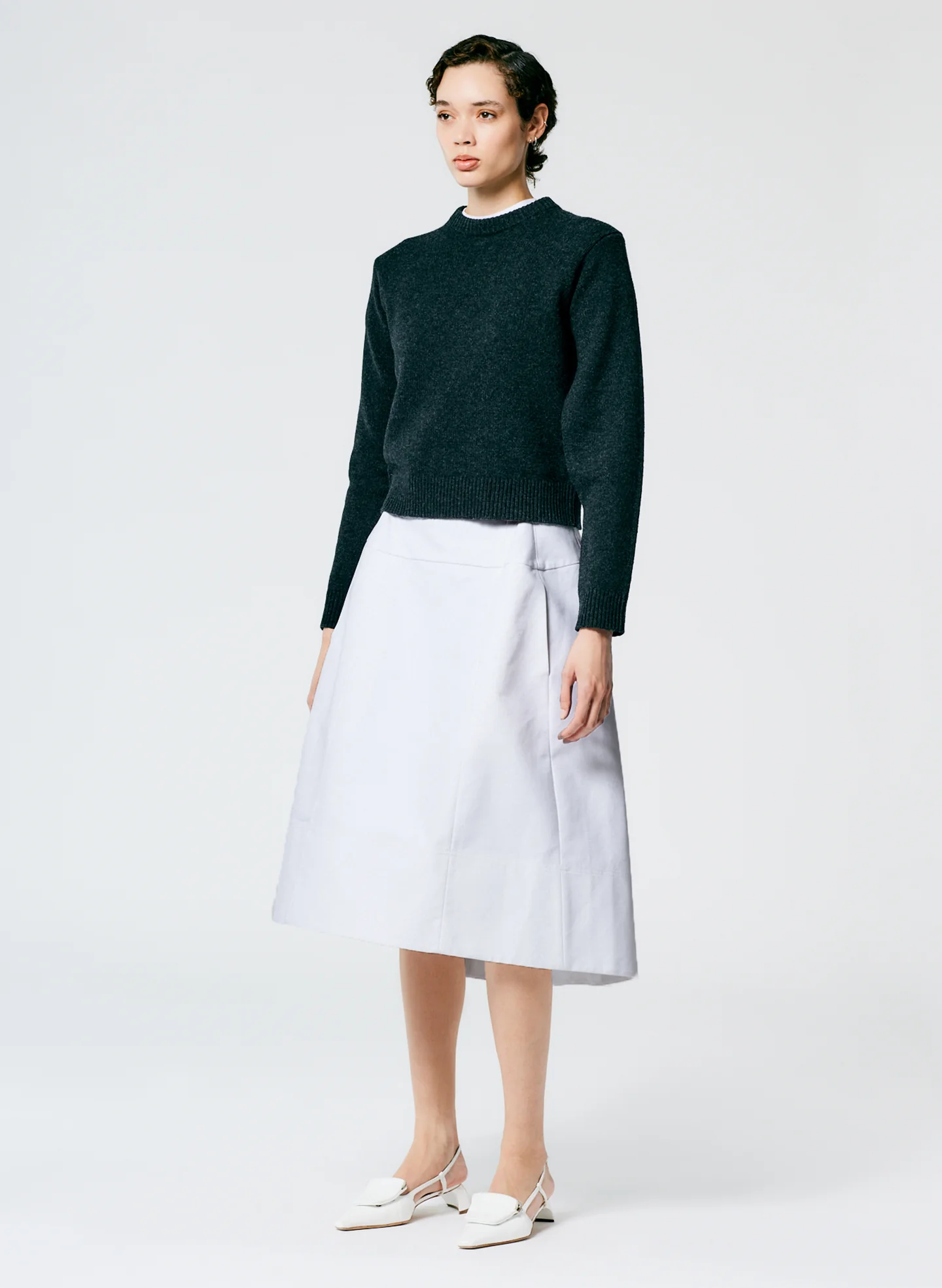 Sculpted Cotton Skirt - Image 5