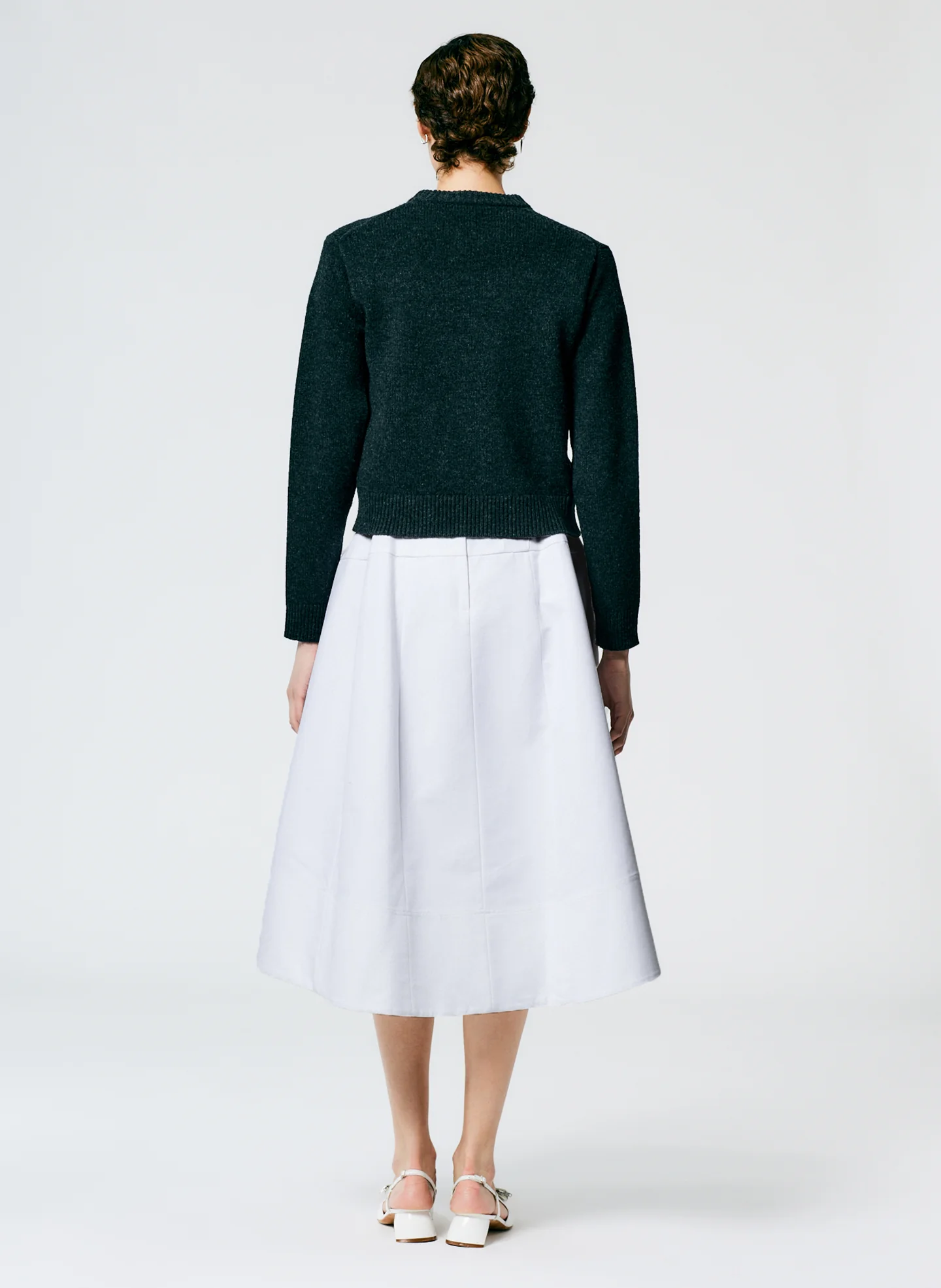 Sculpted Cotton Skirt - Image 6