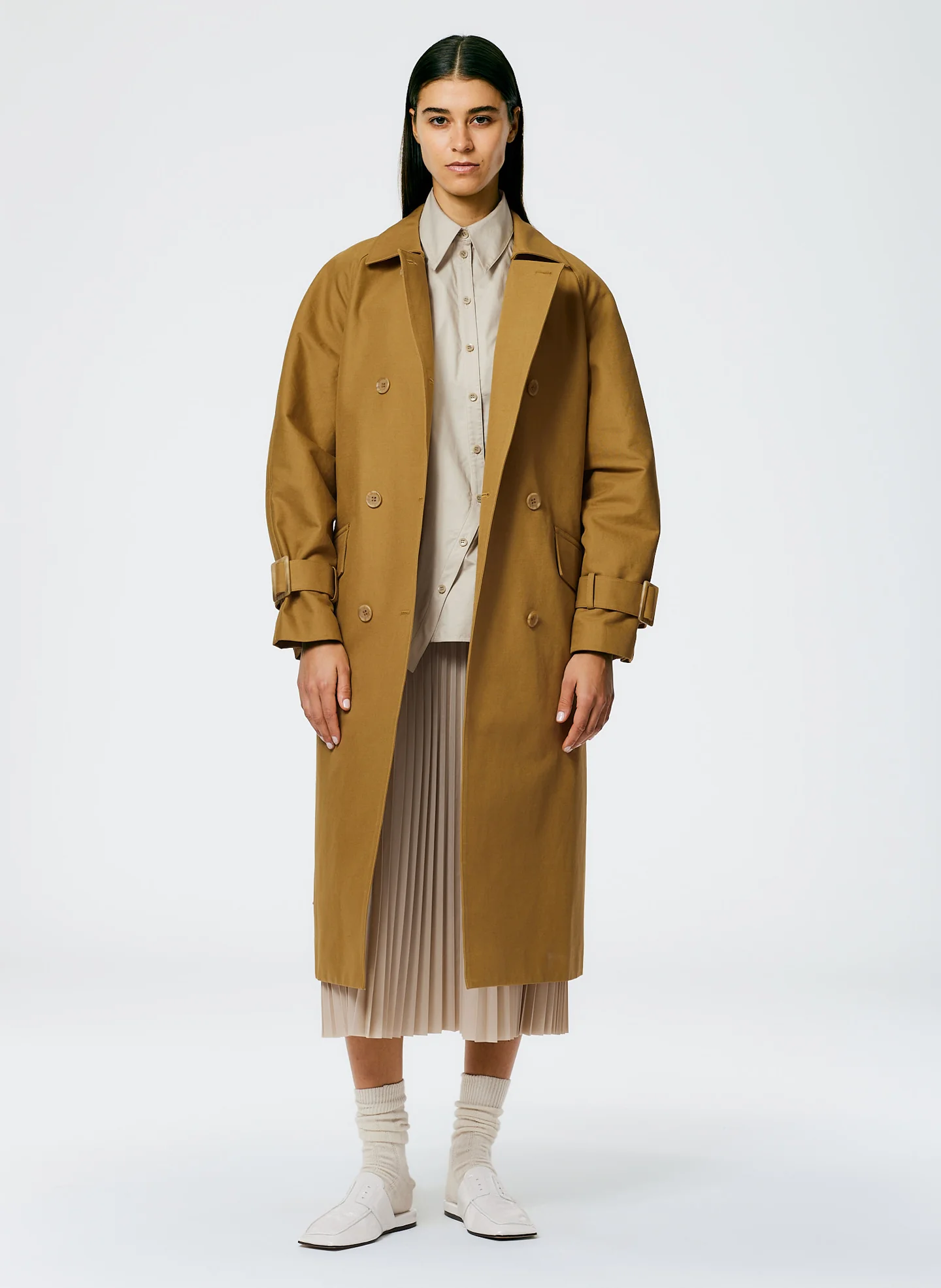 Sculpted Cotton Trench - Image 3