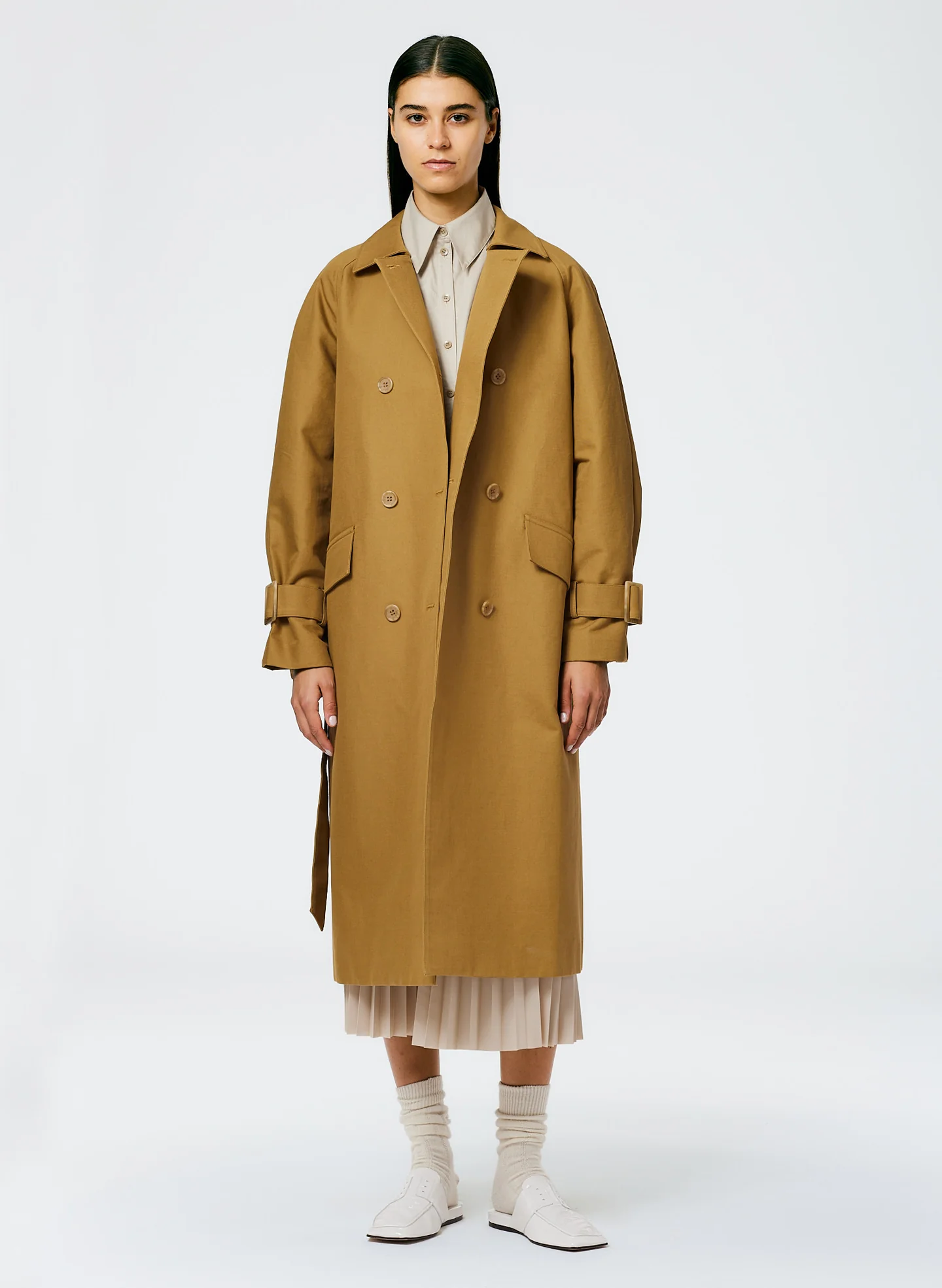 Sculpted Cotton Trench - Image 4