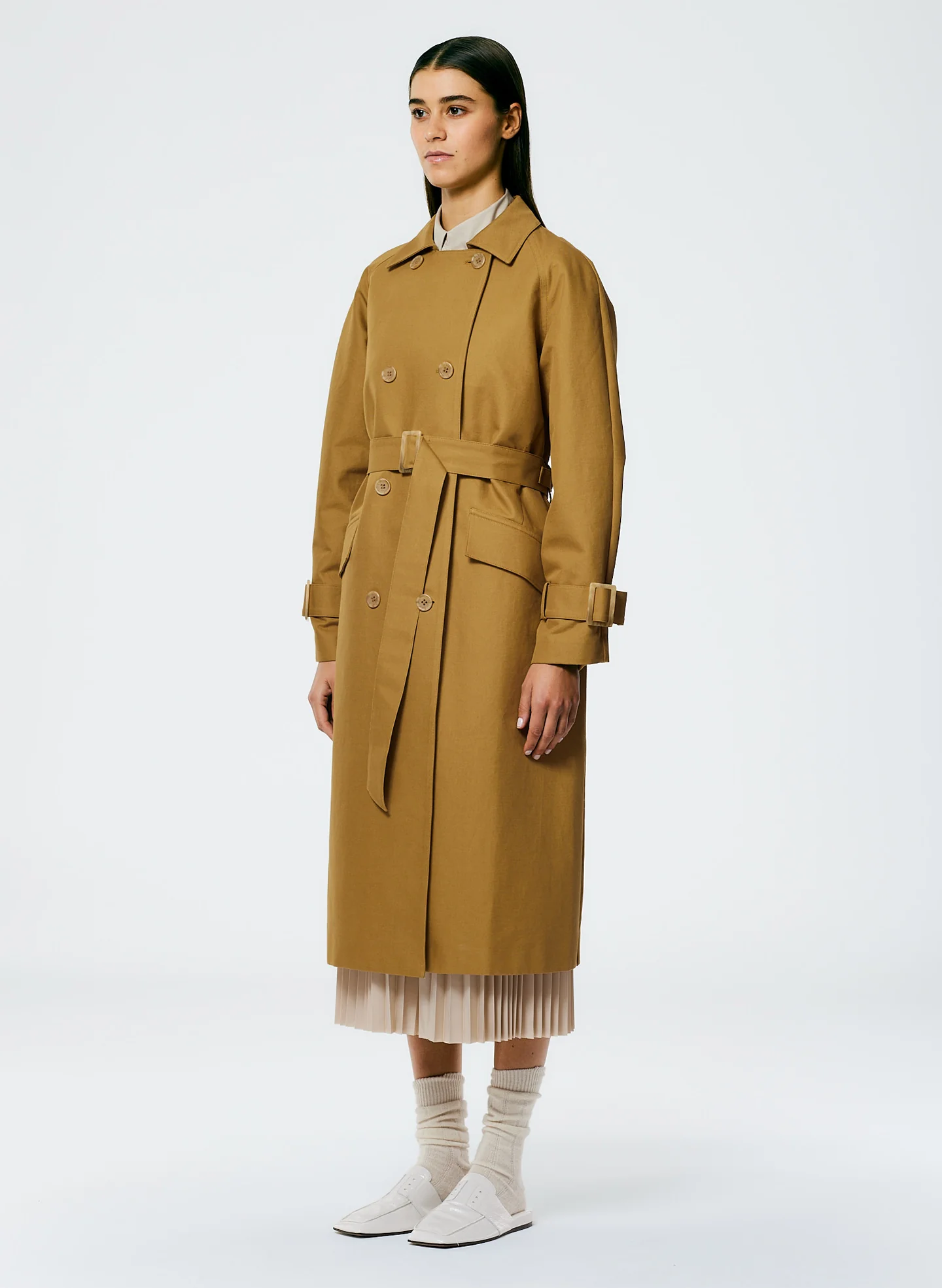 Sculpted Cotton Trench - Image 5