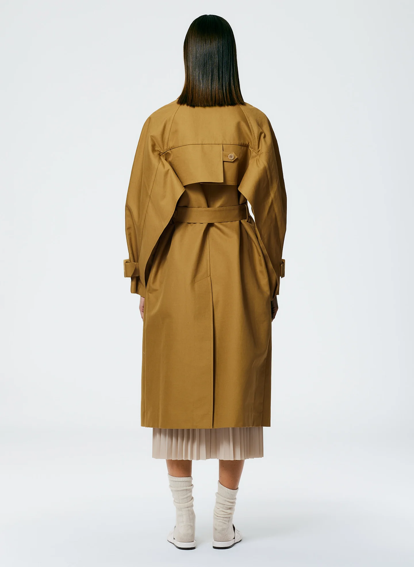 Sculpted Cotton Trench - Image 6